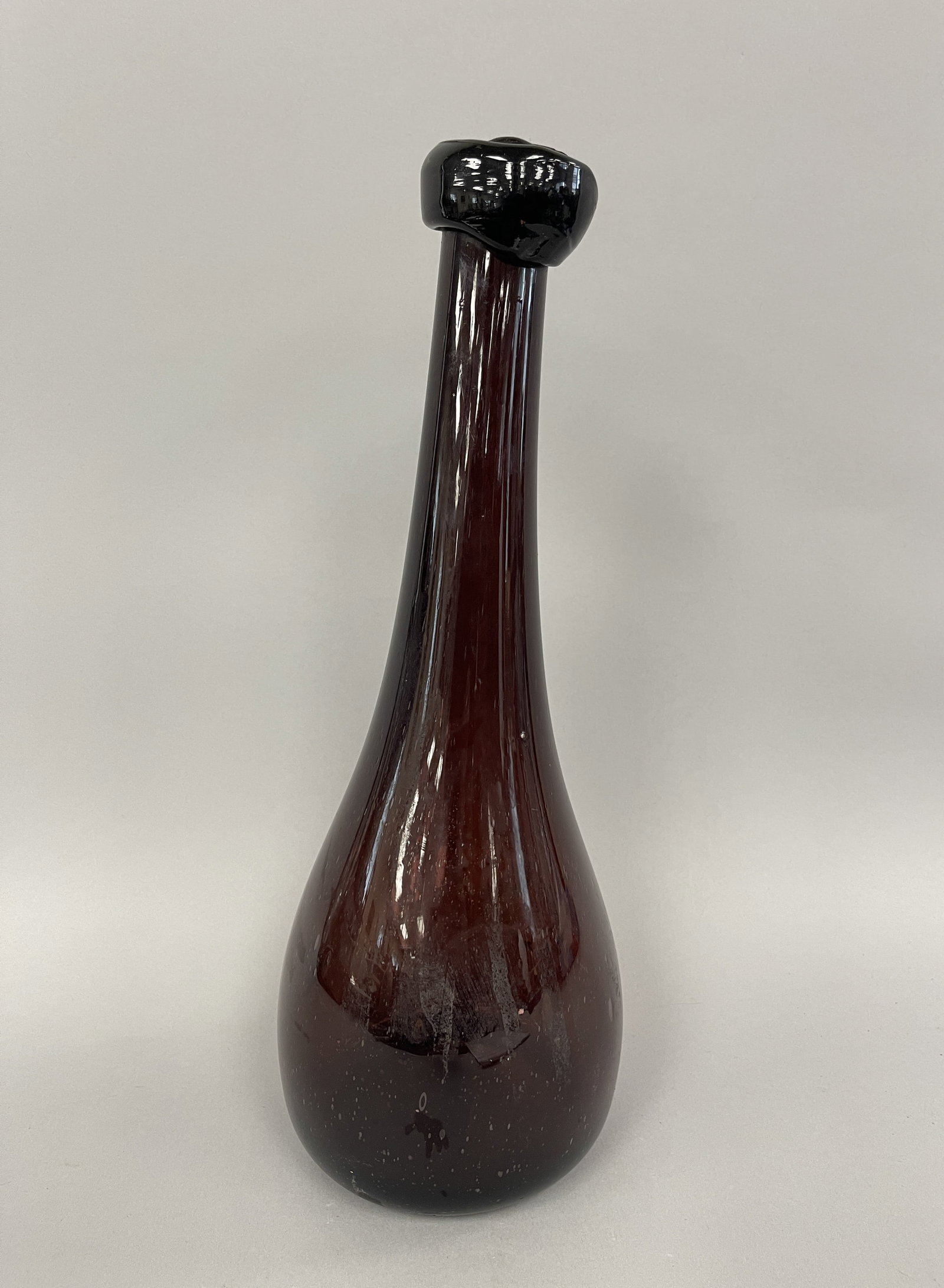 BLOWN AMETHYST COLOR PERSIAN ROSE WATER BOTTLE (1 of 7)