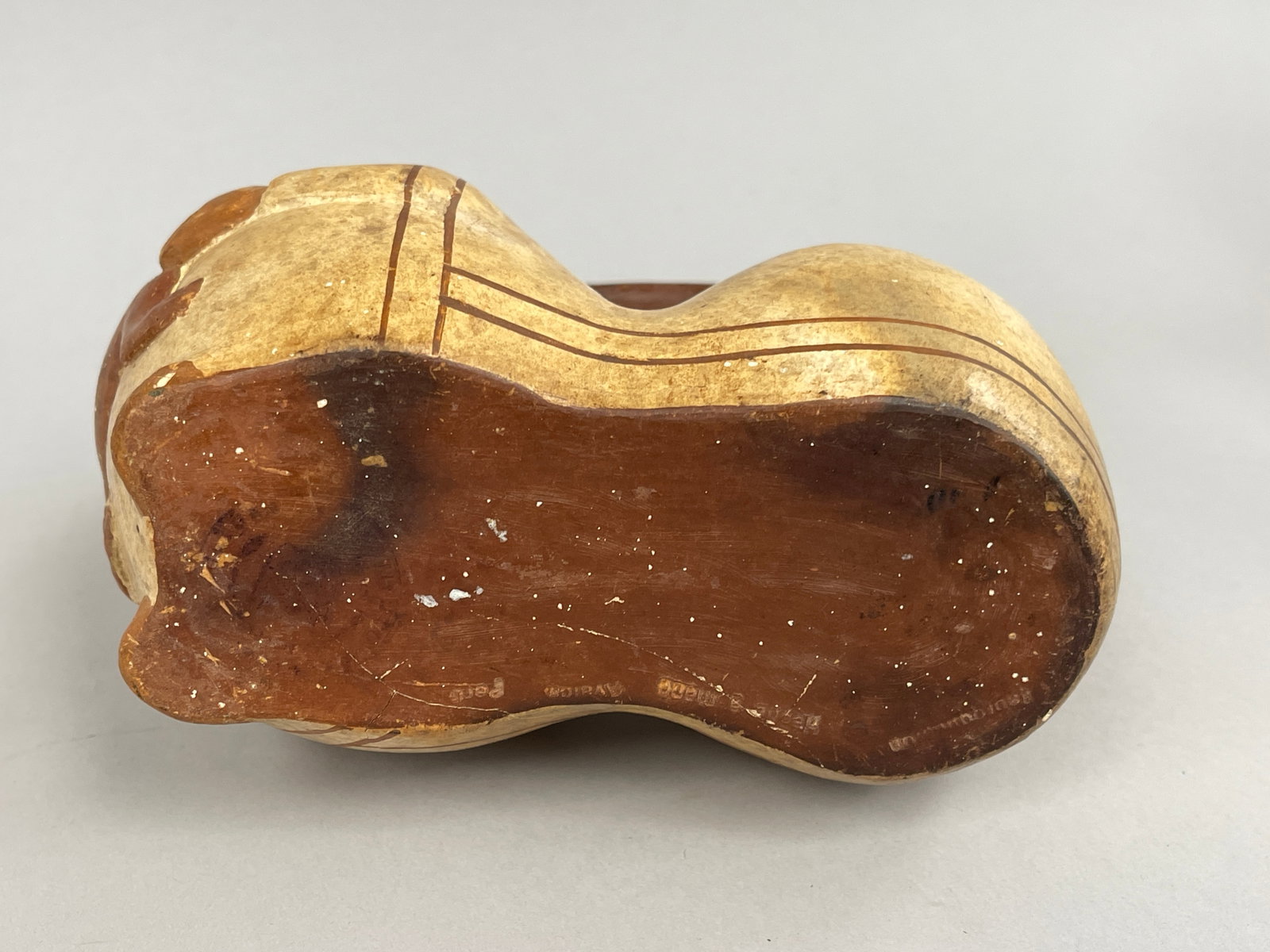 MOCHE PERU STIRRUP VESSEL - 6