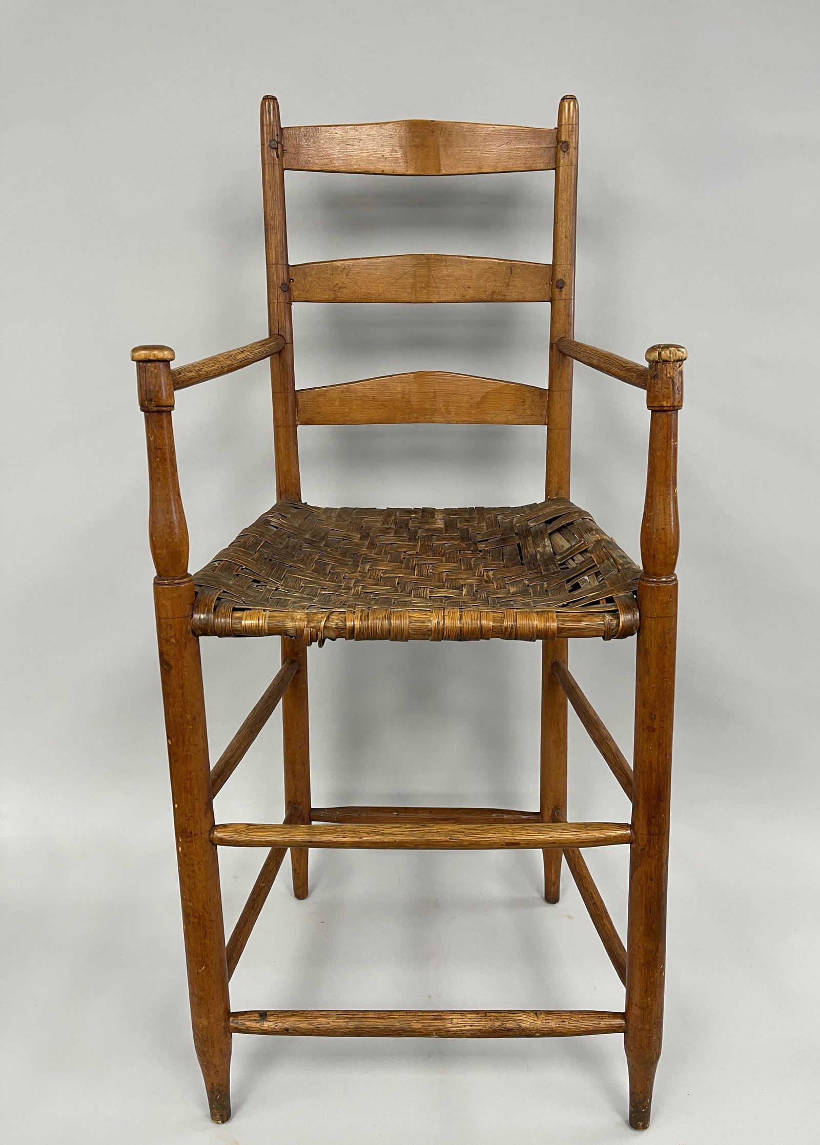 18TH C N.E. WEAVERS CHAIR: 18TH C N.E. WEAVERS CHAIR