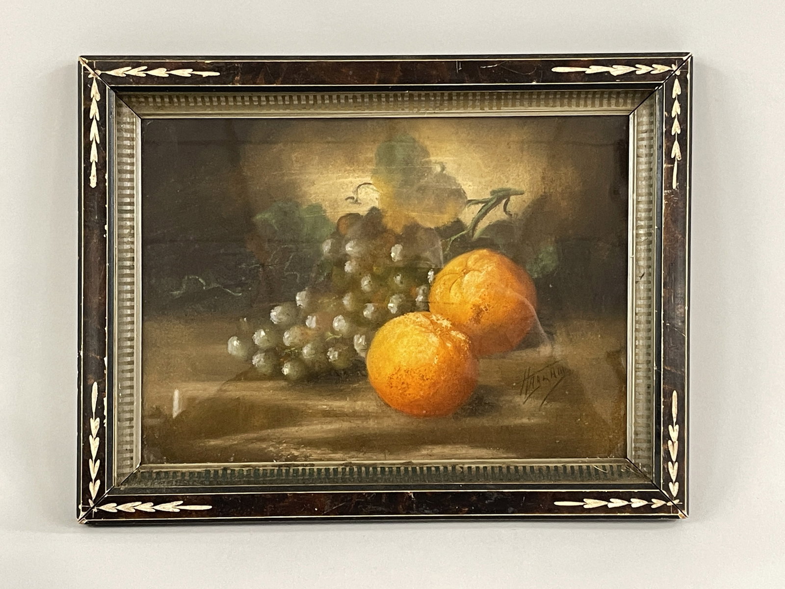 STILL LIFE PASTEL PAINTING: STILL LIFE PASTEL PAINTING OF FRUIT 13 X 17