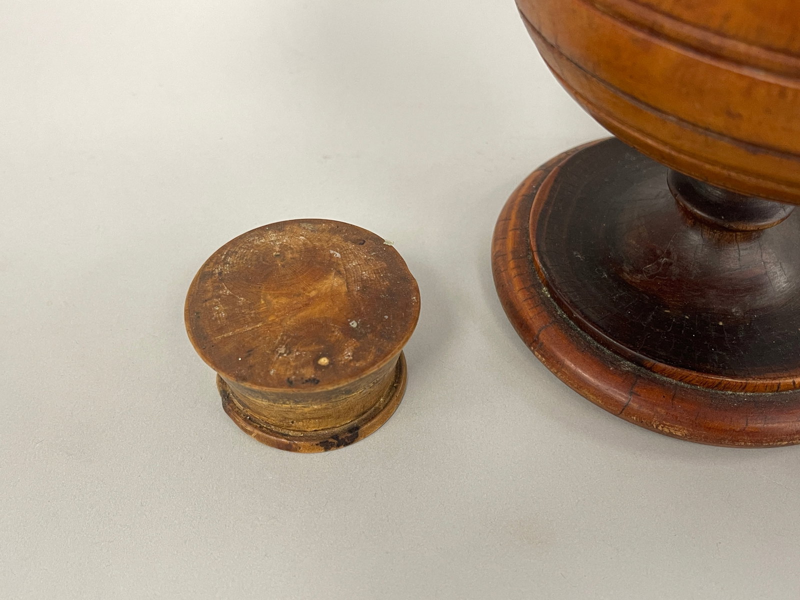 TREENWARE COVERED JAR , TWO OTHERS - 4