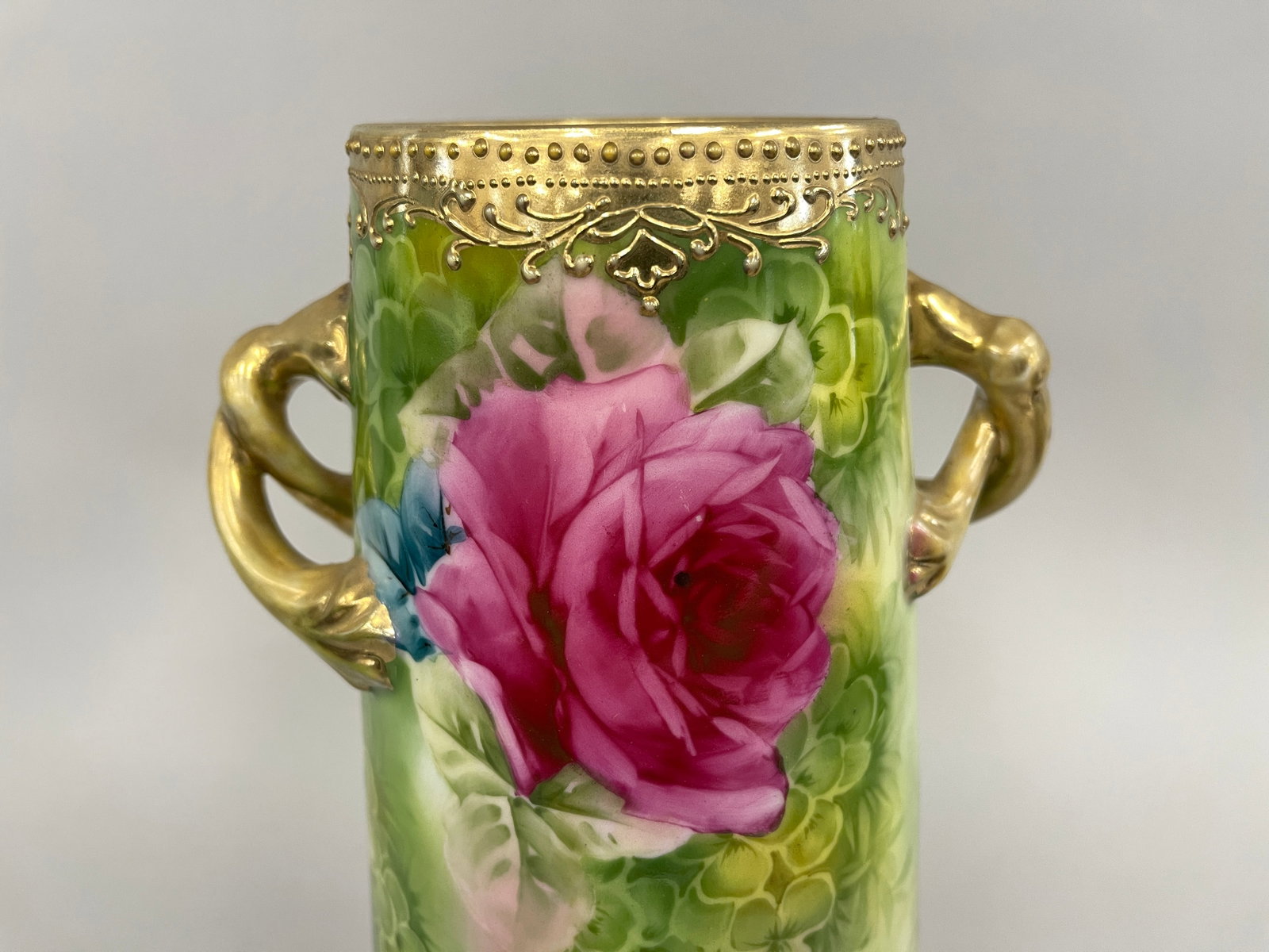NIPPON PAINTED VASE - 2