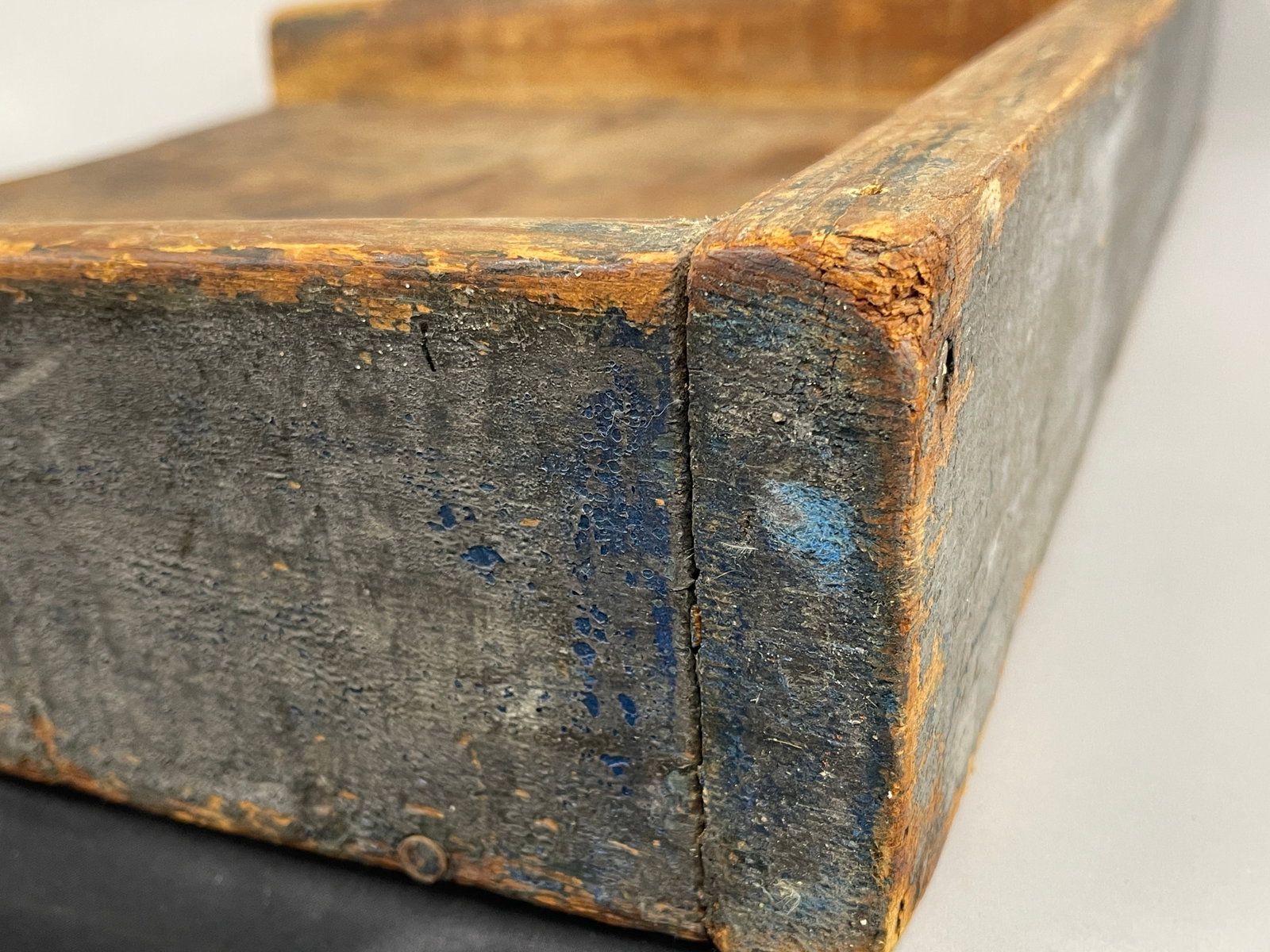 BLUE PAINTED DOUGH BOARD - 3