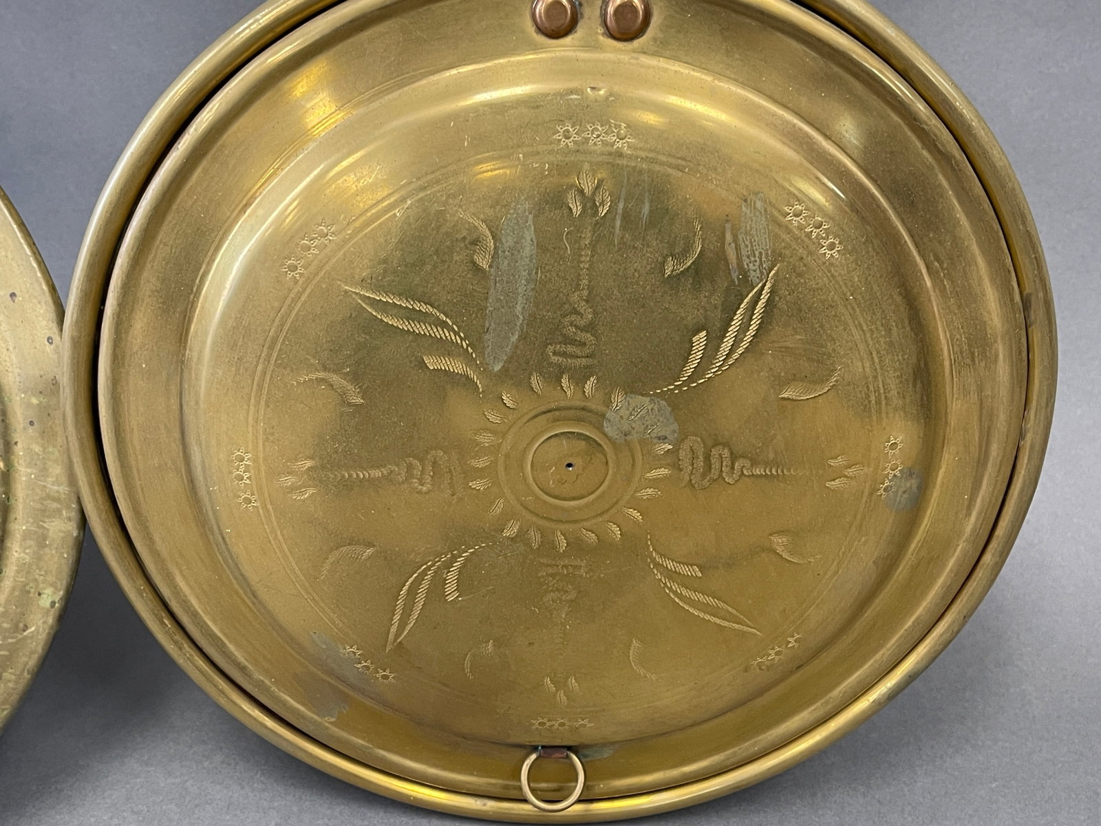 CHESTNUT ROASTER M BRASS BED WARMER - 2