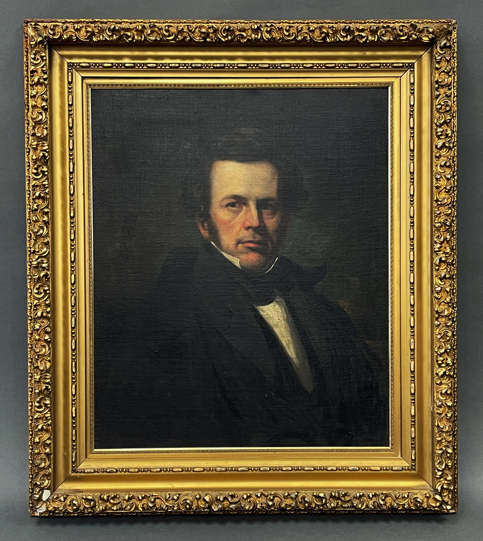EARLY 19TH C PORTRAIT OF A GENTLEMAN OHIO: EARLY 19TH C PORTRAIT OF A GENTLEMAN OHIO PROVENANCE 34 X 39
