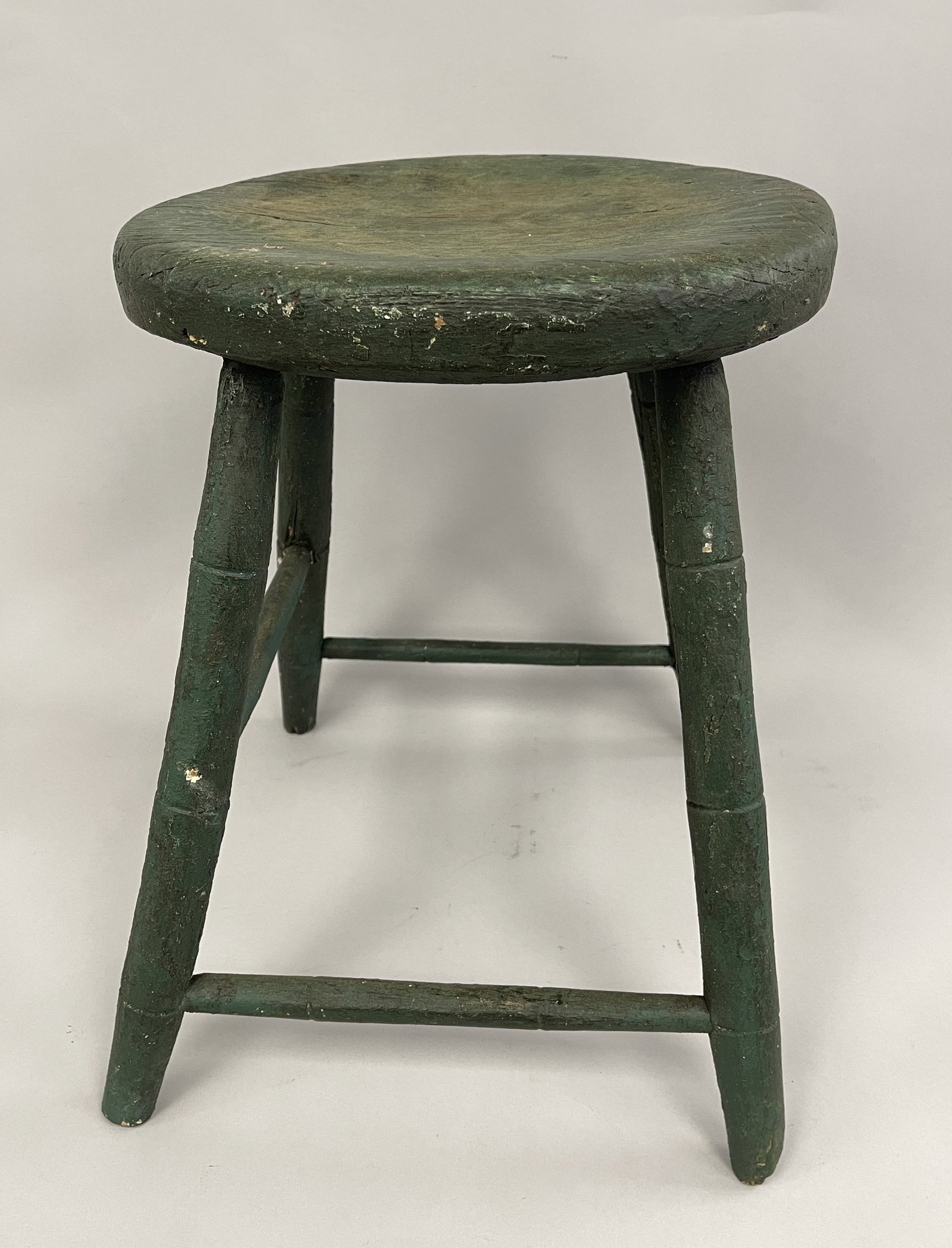 GREEN WINDSOR STOOL - 3