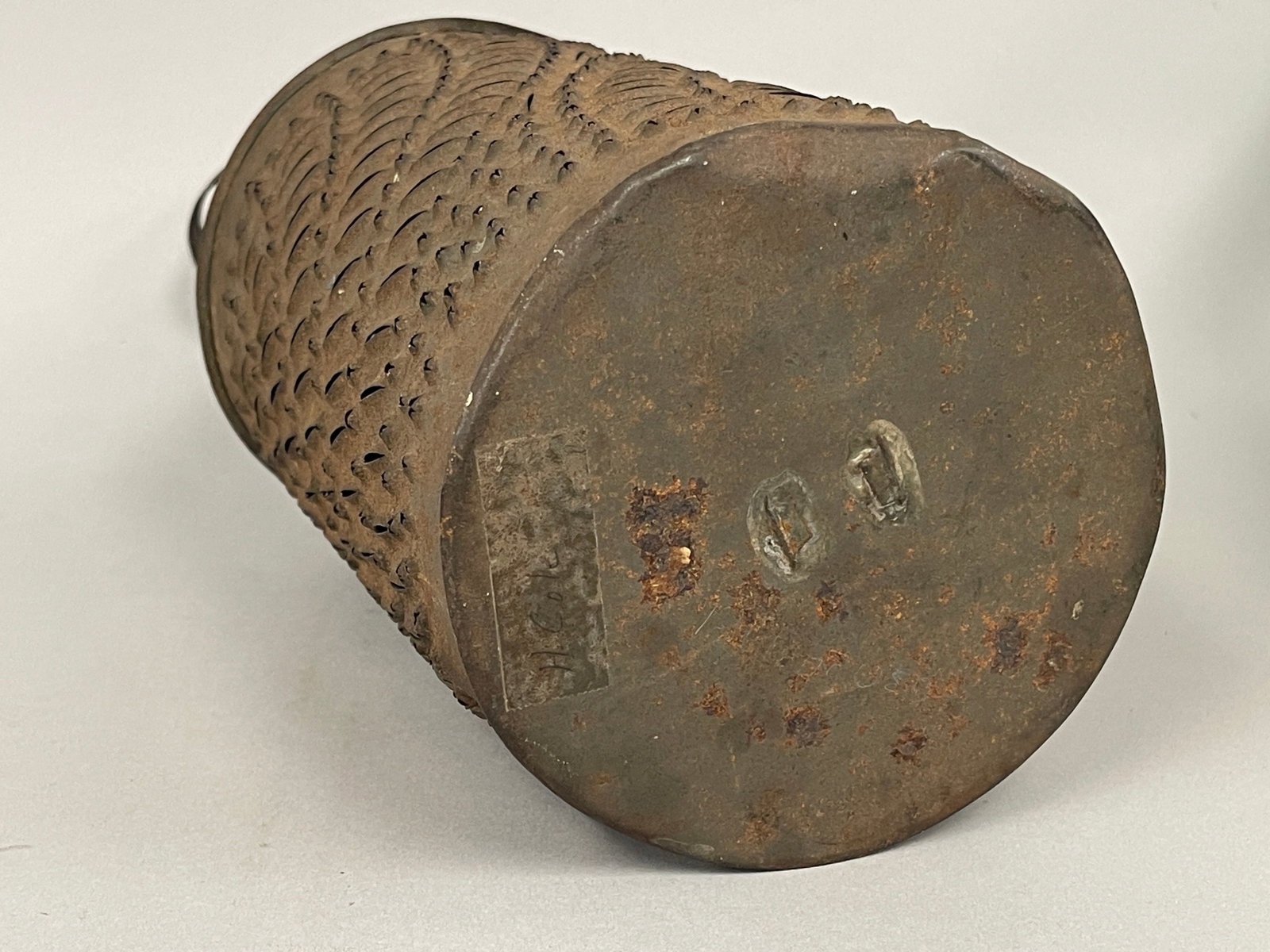 PIERCED TIN LANTERN CLEATED BOTTOM - 5