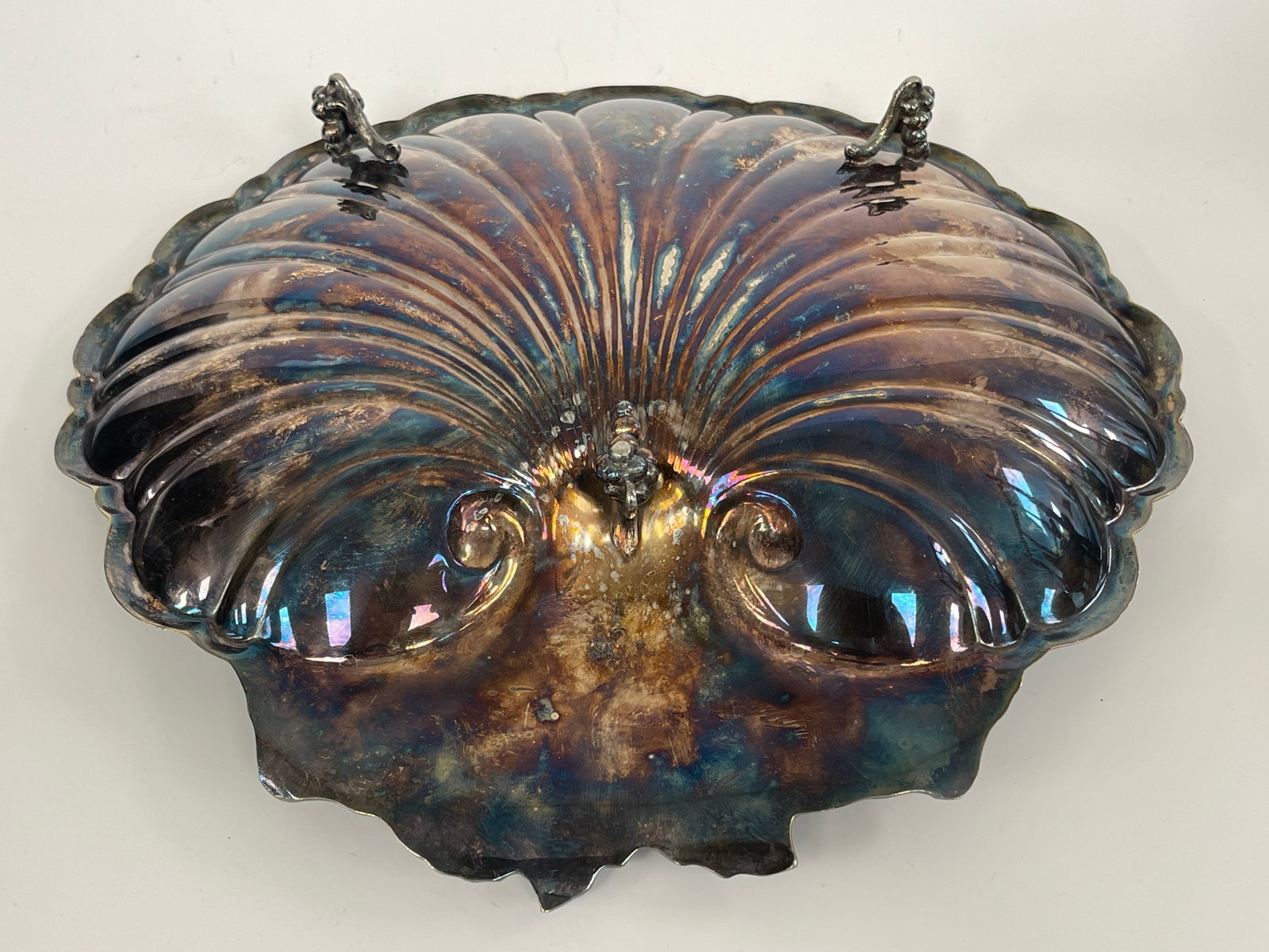 20THC REED AND BARTON SILVER SHELL DISH - 3
