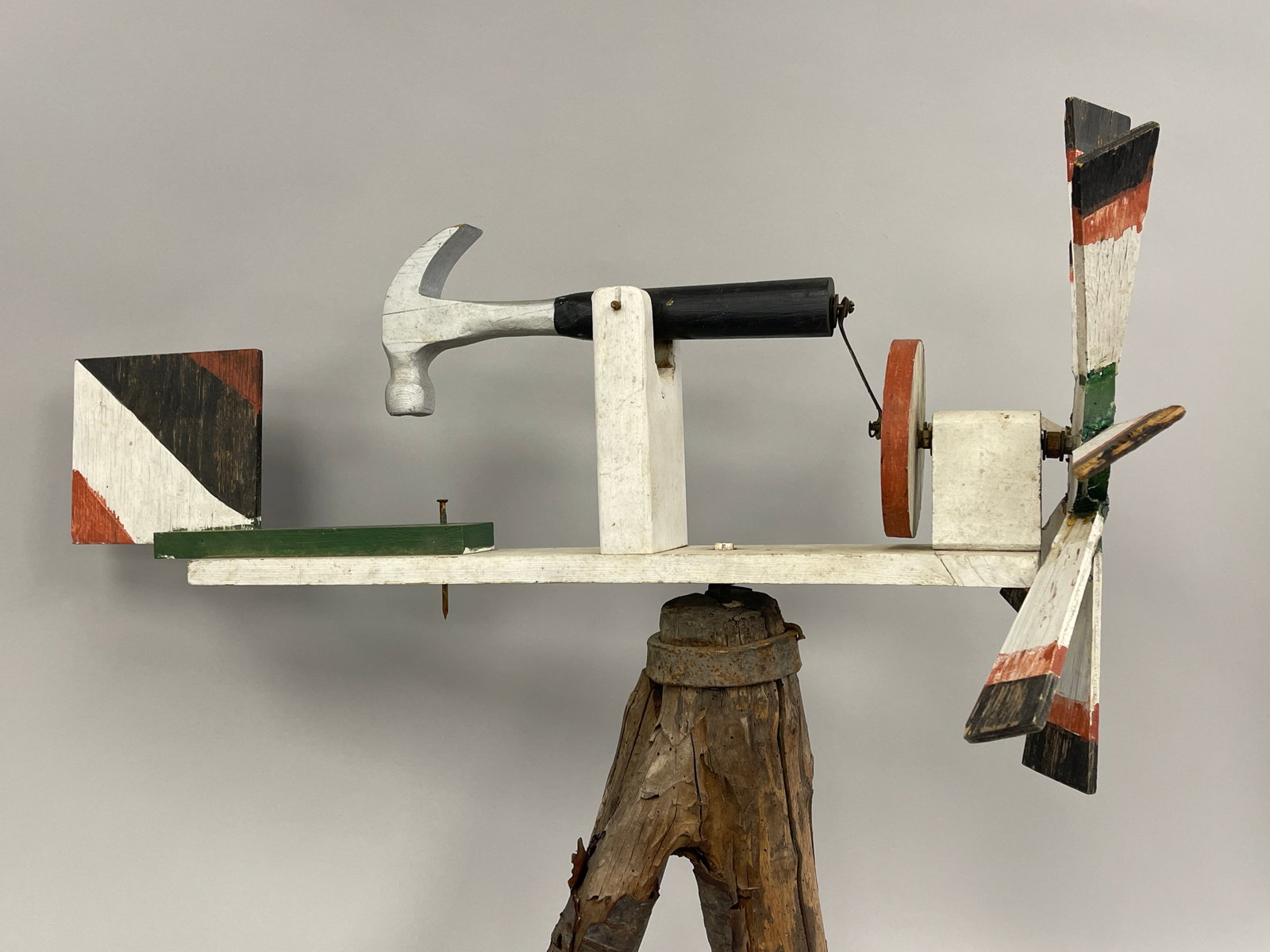 FOLK ART WHIRLIGIG HAMMER (1 of 3)