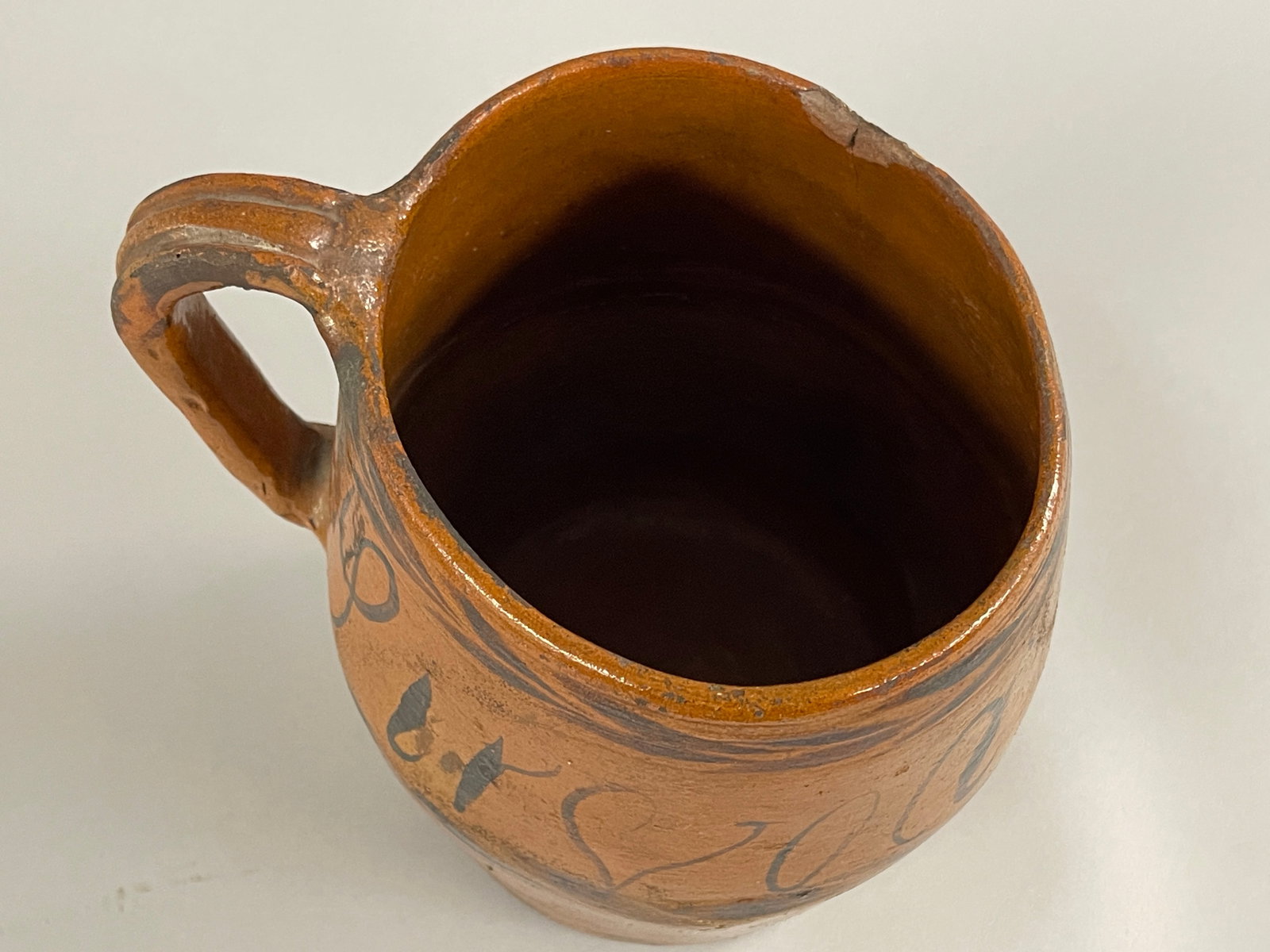 REDWARE TANKARD FOR PITCHER - 6