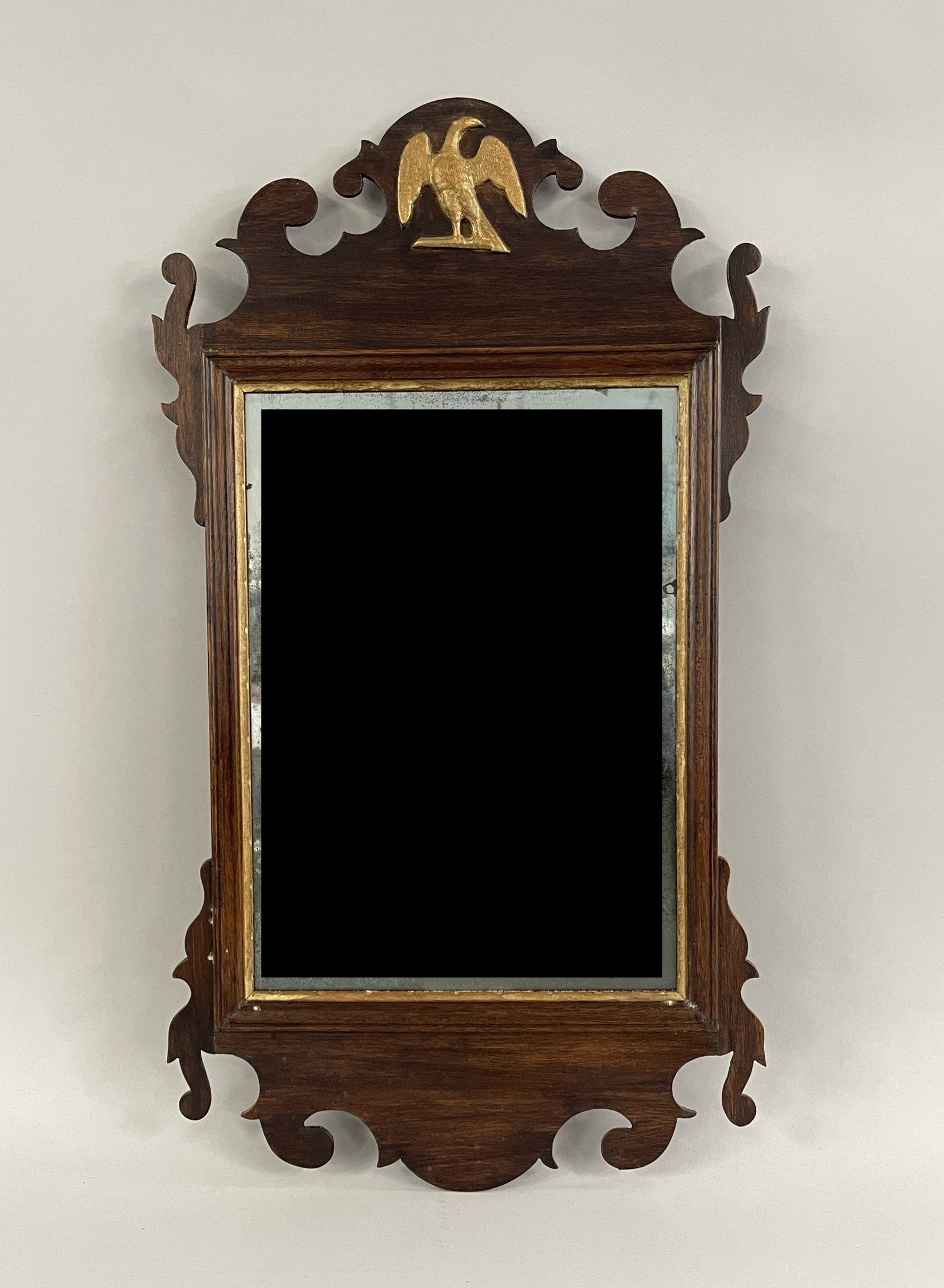 SMALL CHIPPENDALE MIRROR: SMALL CHIPPENDALE MIRROR 14" X 25"
