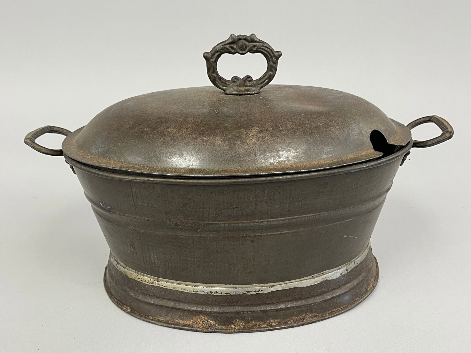 19TH C TINSMITH MADE SOUP TUREEN (1 of 4)