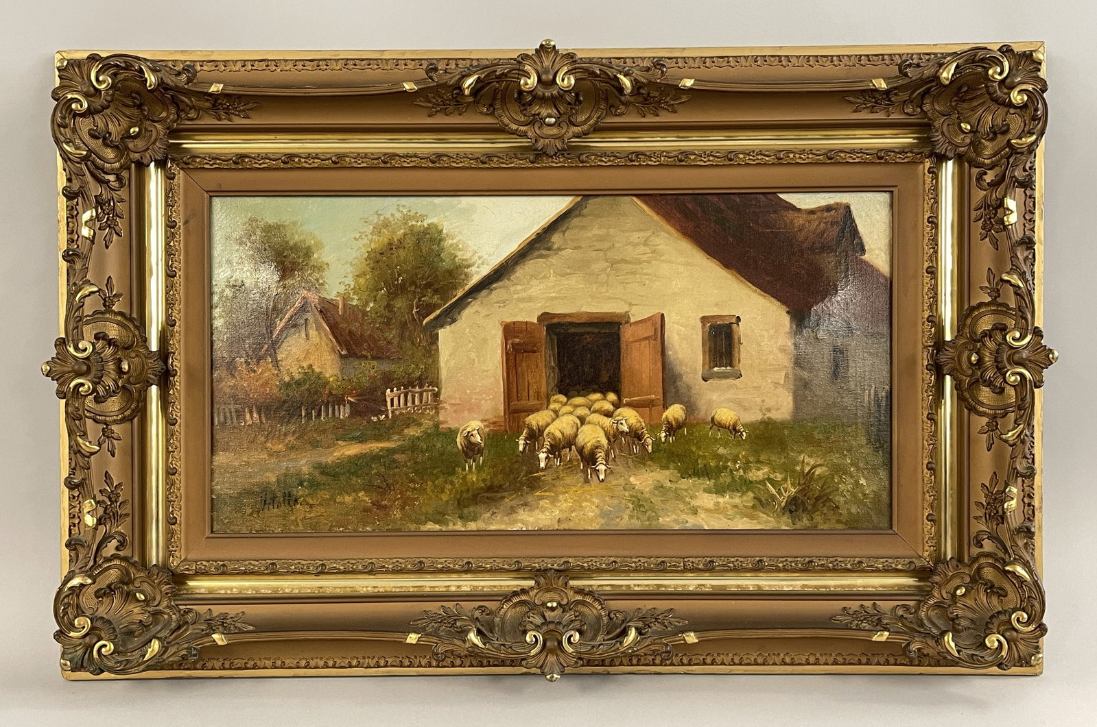 OIL ON CANVAS PAINTING OF SHEEP (1 of 4)