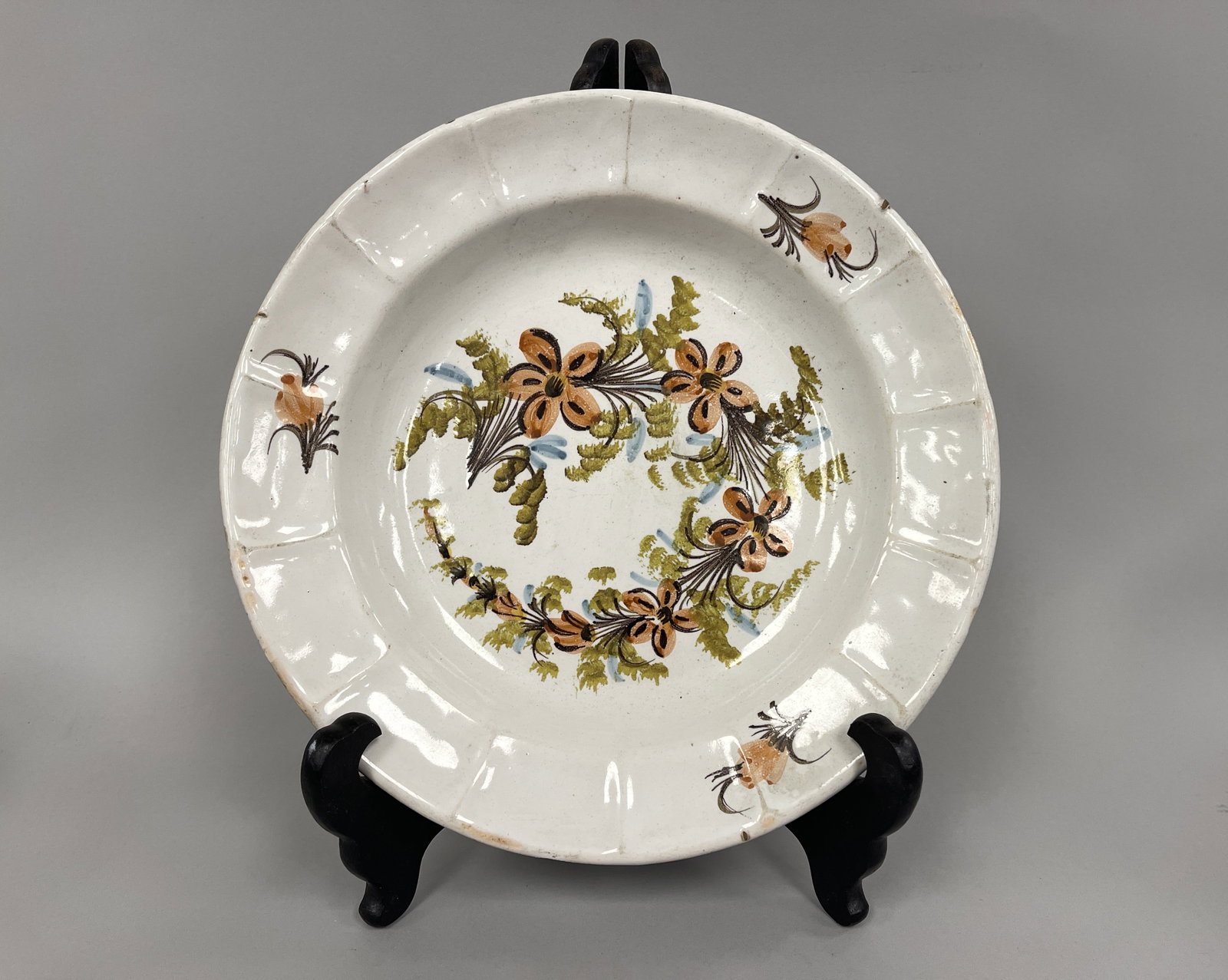 POLYCHROME DELFT CHARGER 1790 (1 of 4)