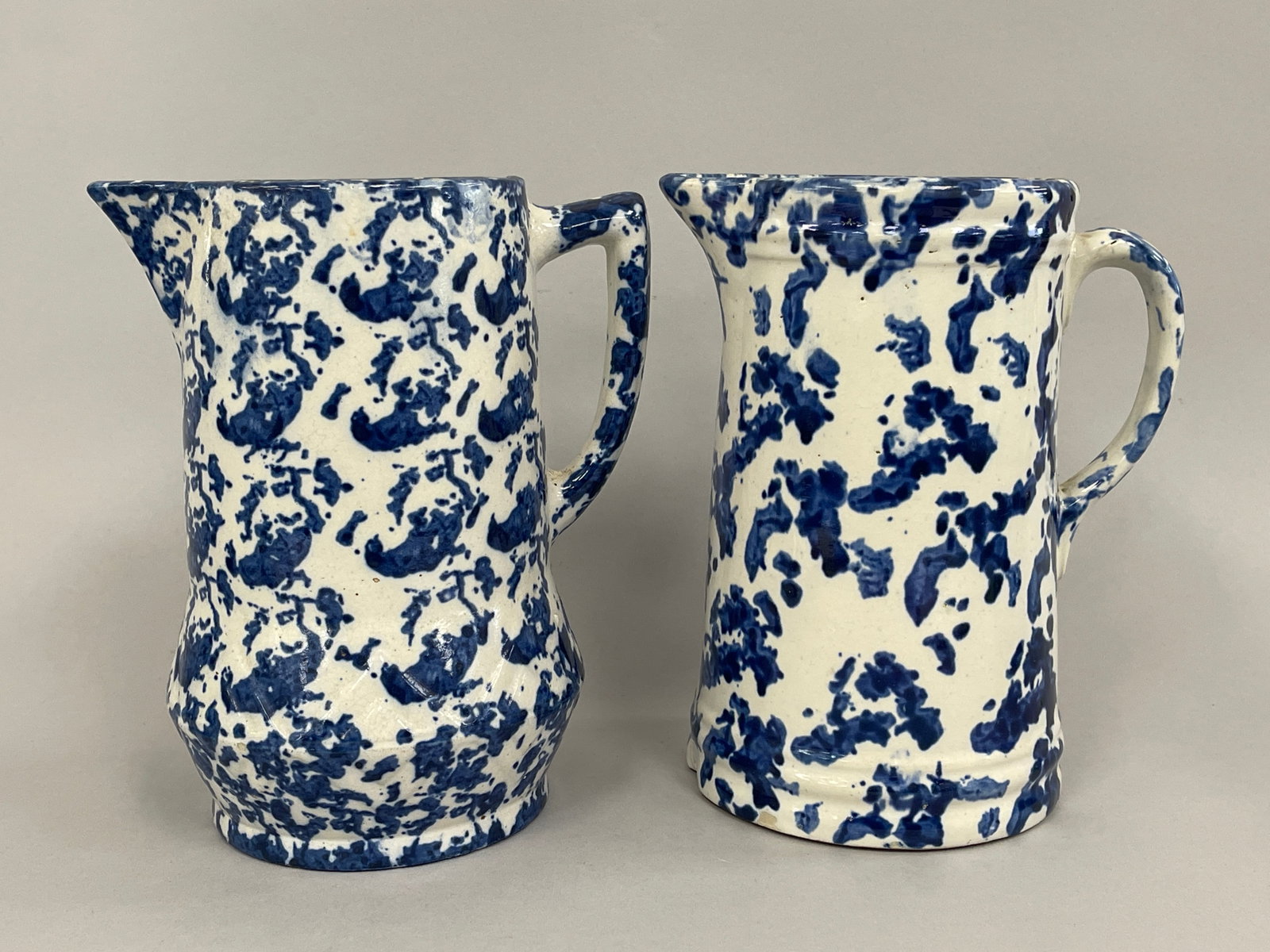 TWO SPONGEWARE PITCHERS (1 of 7)