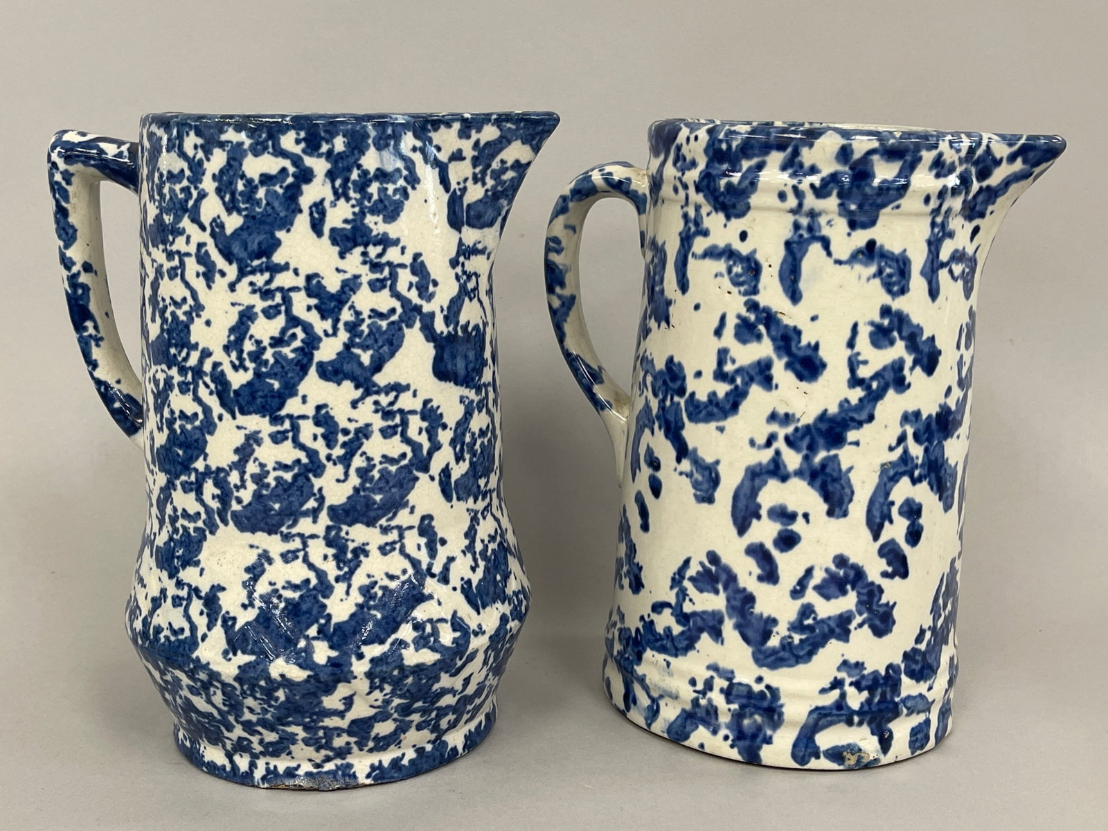 TWO SPONGEWARE PITCHERS - 3