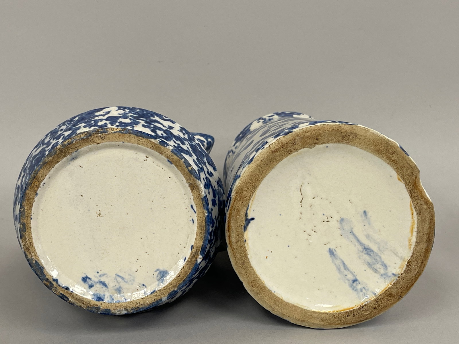 TWO SPONGEWARE PITCHERS - 6