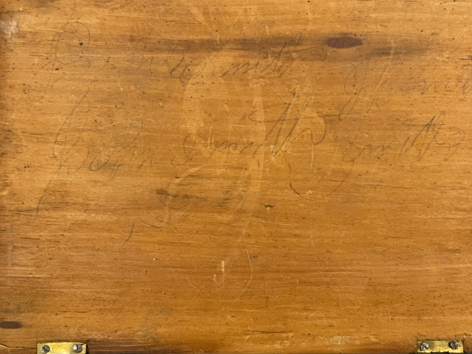 SMALL PAINTED DOCUMENT BOX LIFT TOP - 7