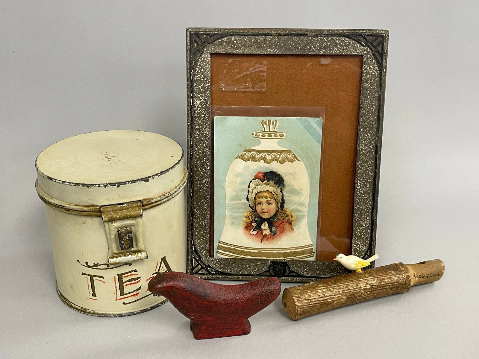 MISC LOT GERMAN BIRD WHISTLE , IRON SHOOTING TARGETS (1 of 2)