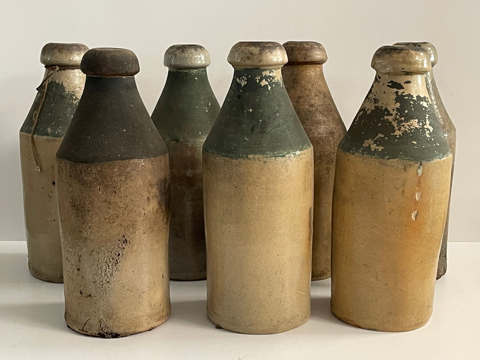 GROUPING OF 19TH C STONEWARE BOTTLES (1 of 7)