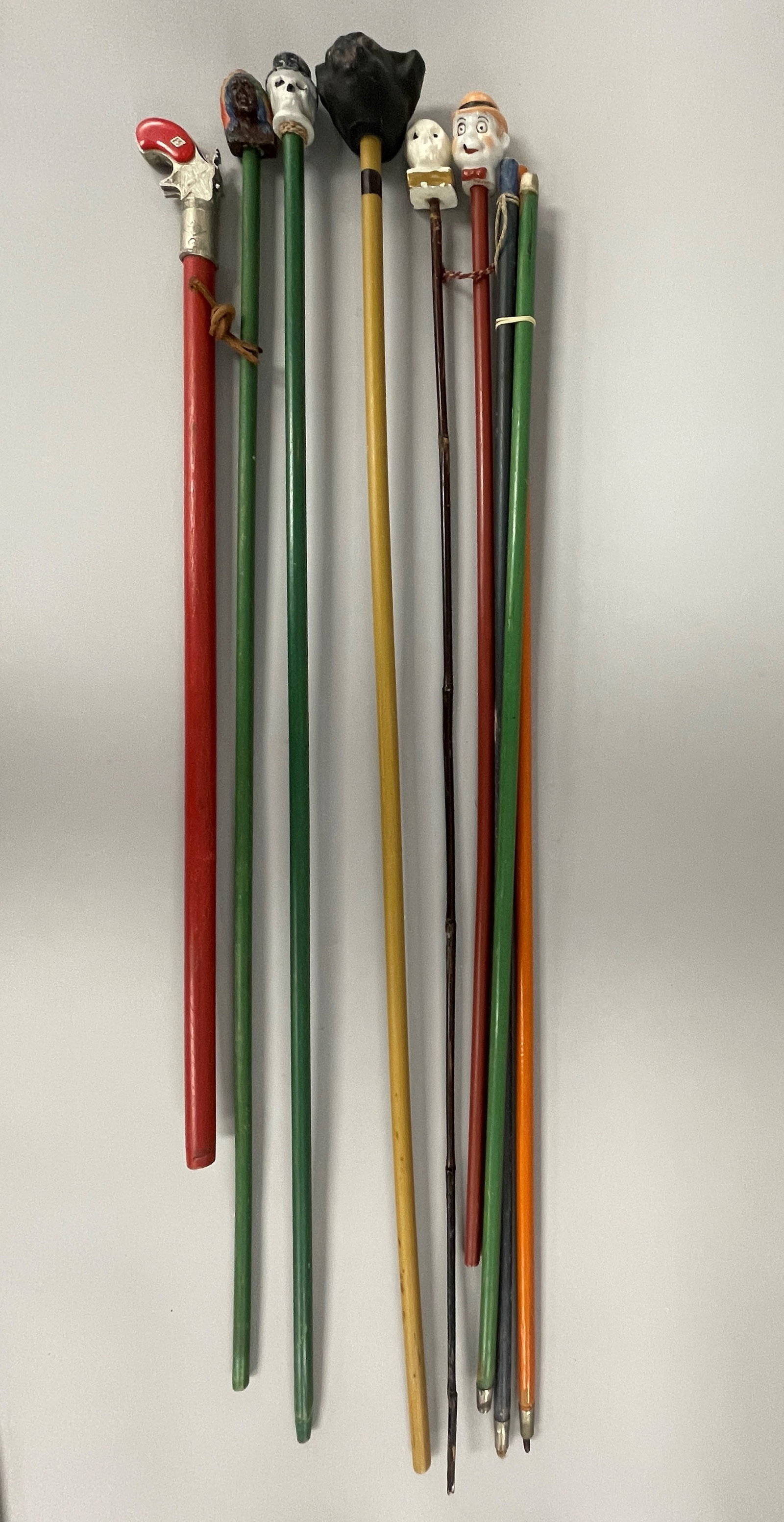 GROUPING OF RARE CARNIVAL CANES (1 of 3)