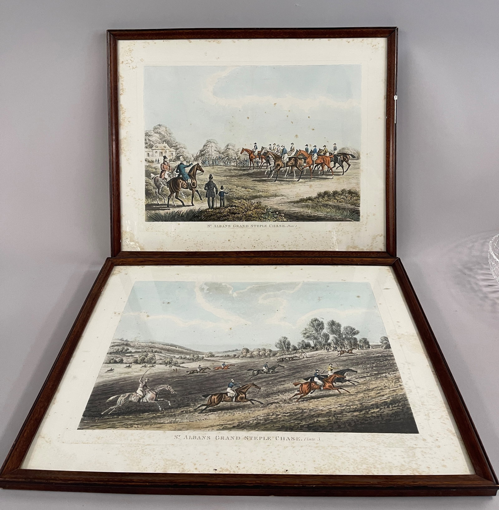 TWO PRINTS OF THE ST ALBANS STEEPLECHASE (1 of 6)