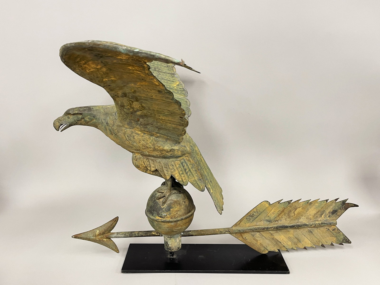 19TH C COPPER AMERICAN EAGLE WEATHERVANE (1 of 8)