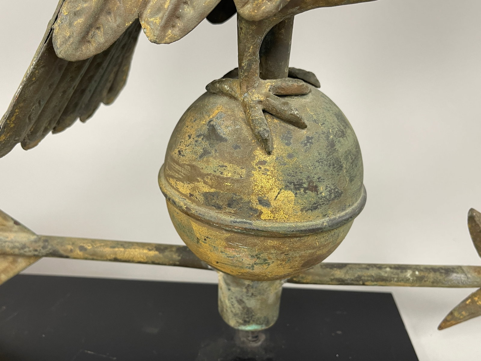 19TH C COPPER AMERICAN EAGLE WEATHERVANE - 5