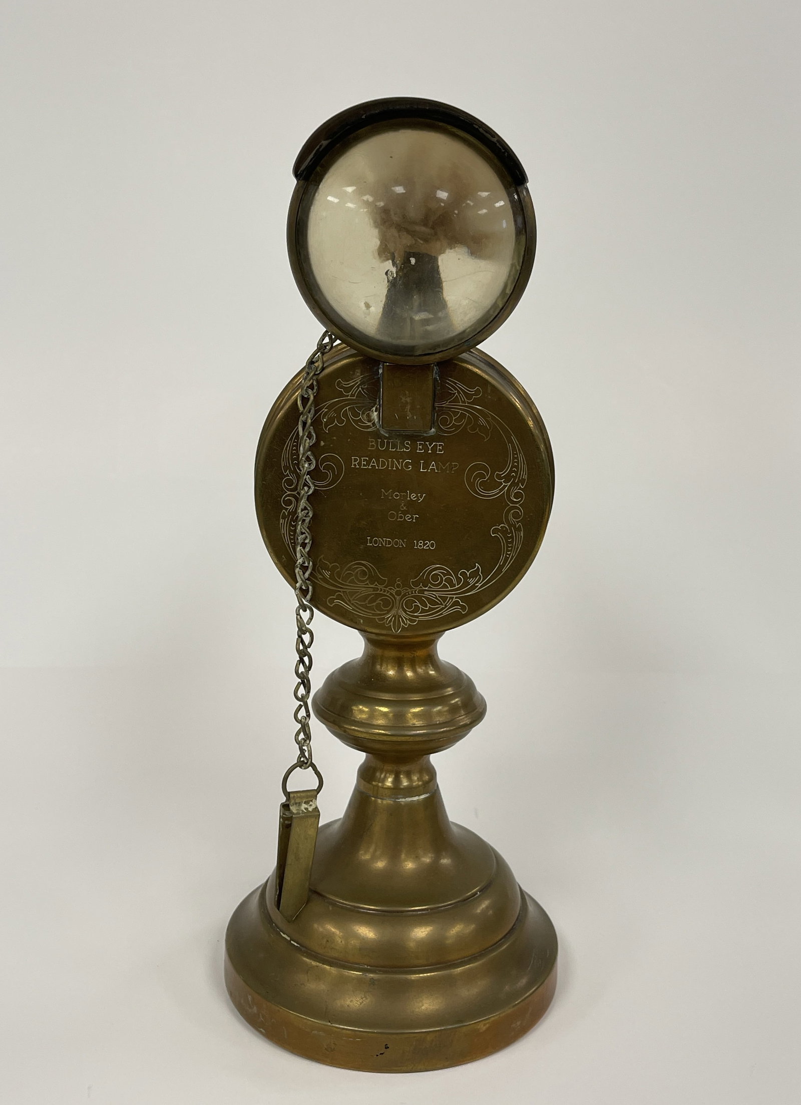 BULLSEYE READING LAMP MOSLEY & OBEL 1820: BULLSEYE READING LAMP MOSLEY & OBEL 1820