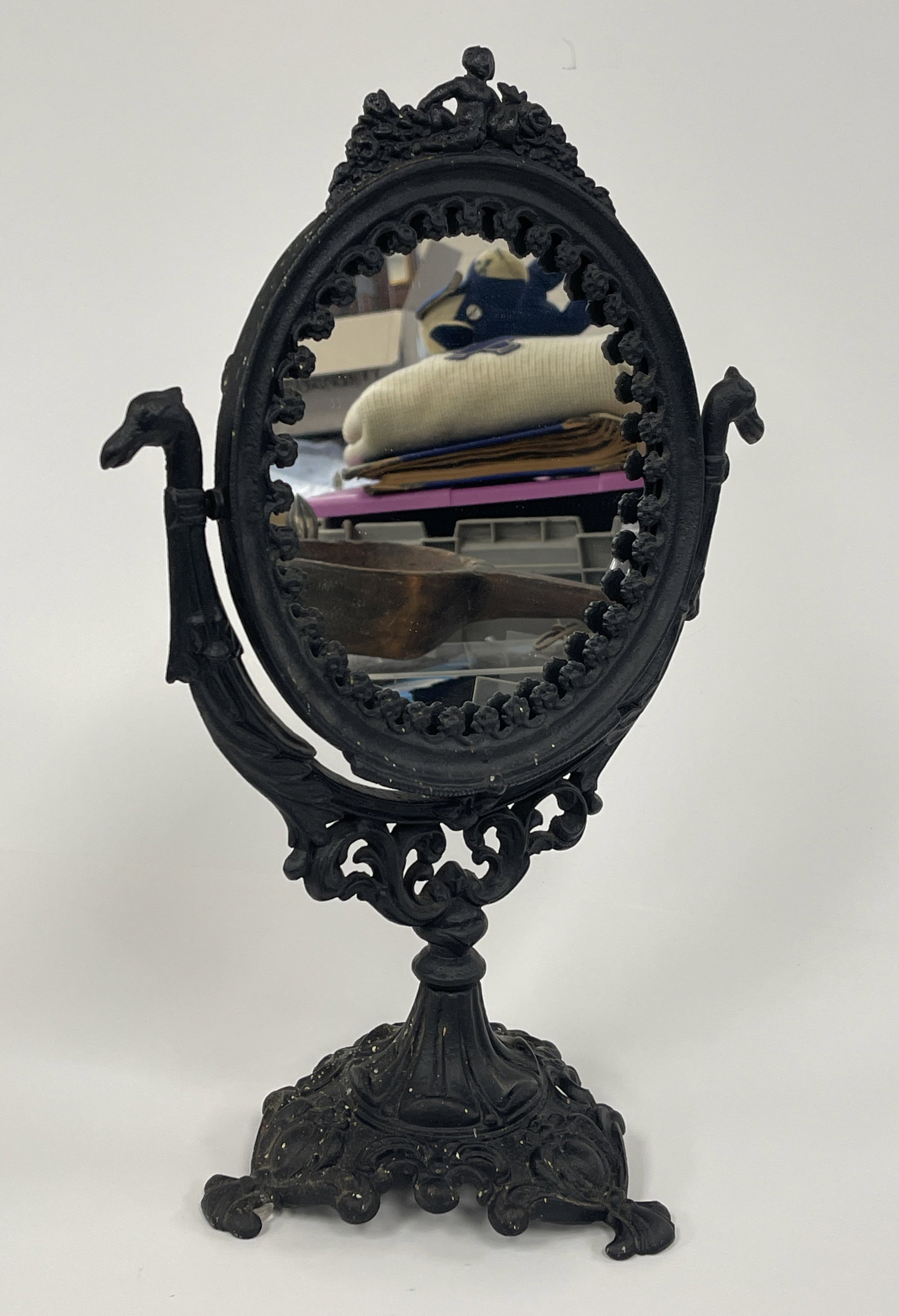 BLACK TABLE MIRROR - 2