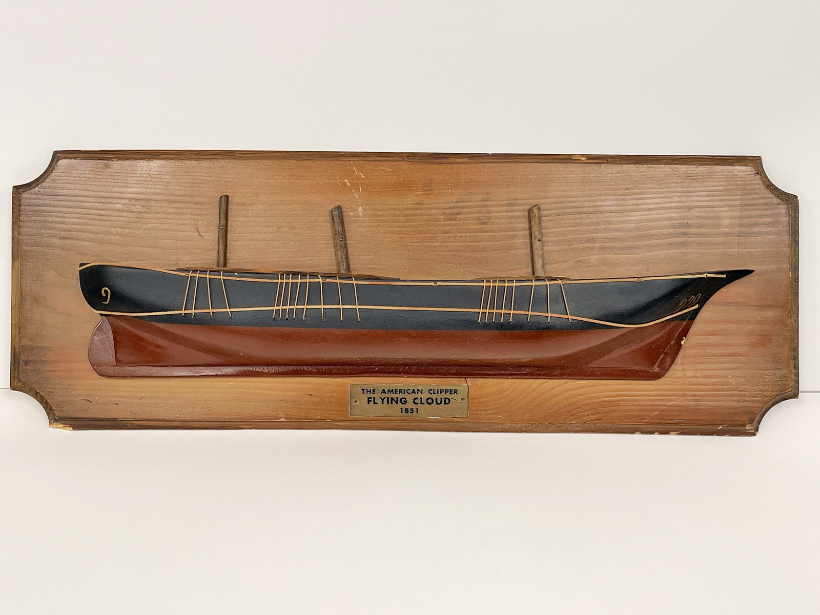 FLYING CLOUD HALF HULL MOUNT: FLYING CLOUD HALF HULL MOUNT 9" X 26"