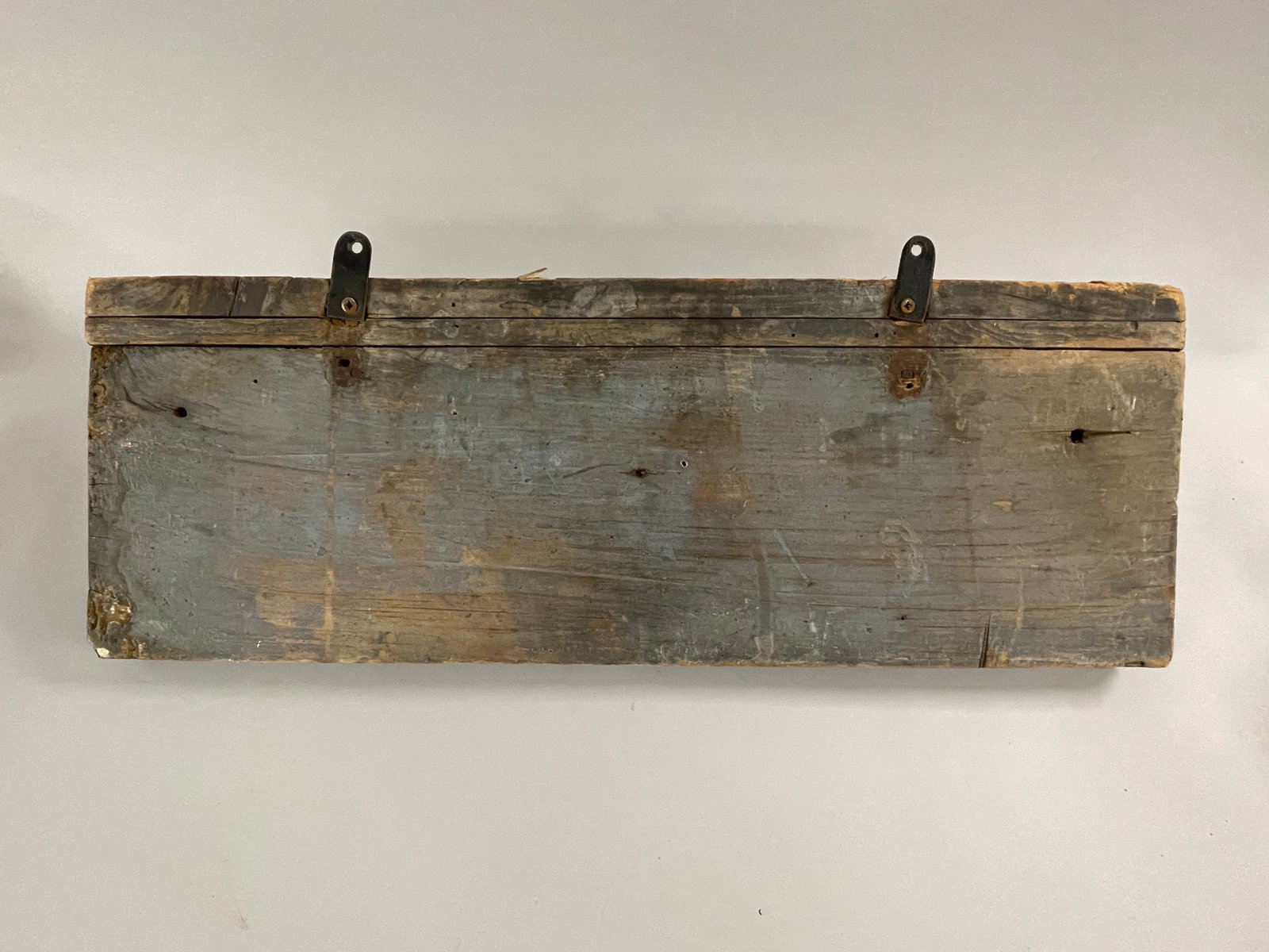 PRIMITIVE PAINTED WALL SHELF - 4