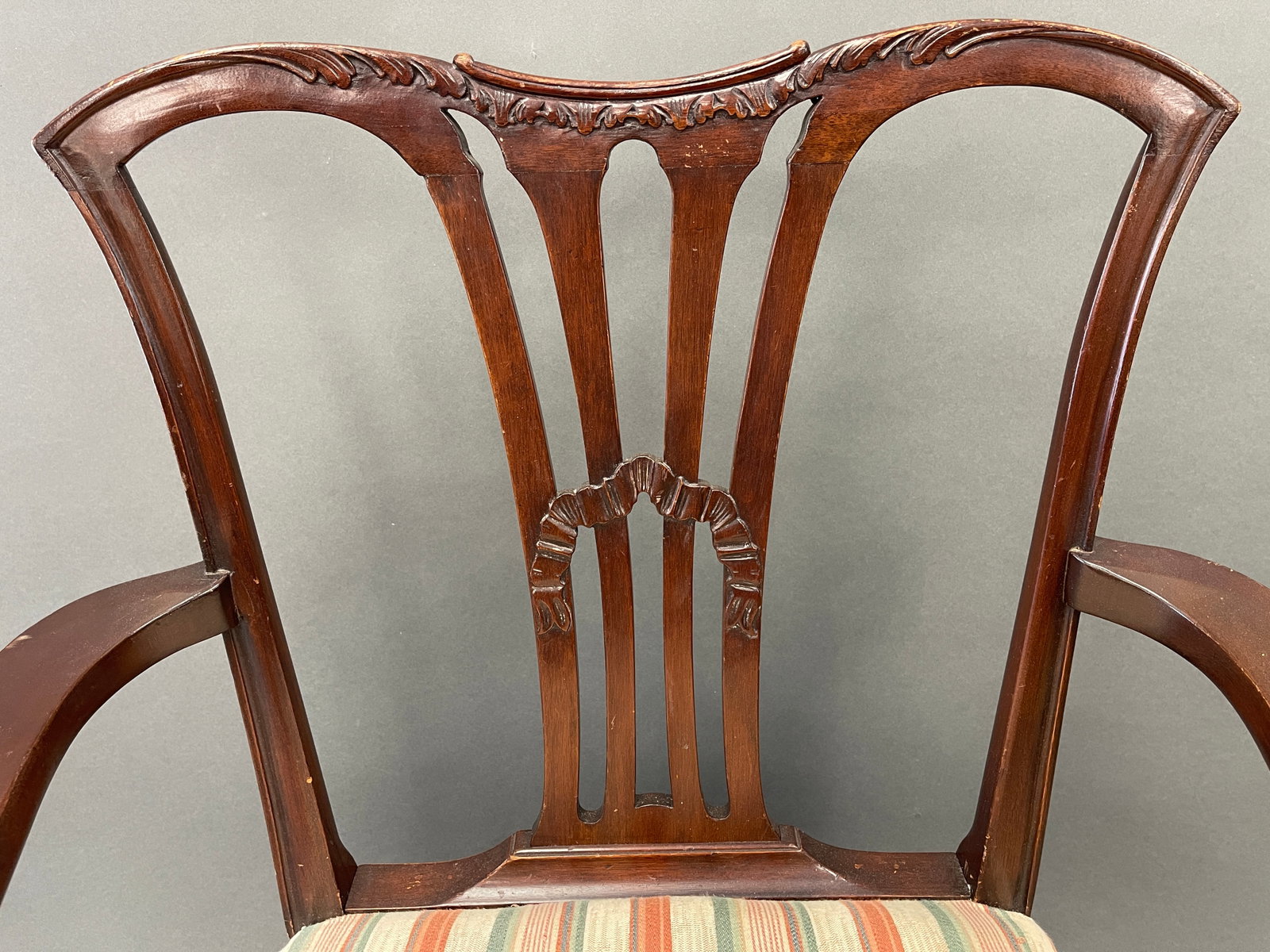 CHIPPENDALE ARM CHAIR - 5