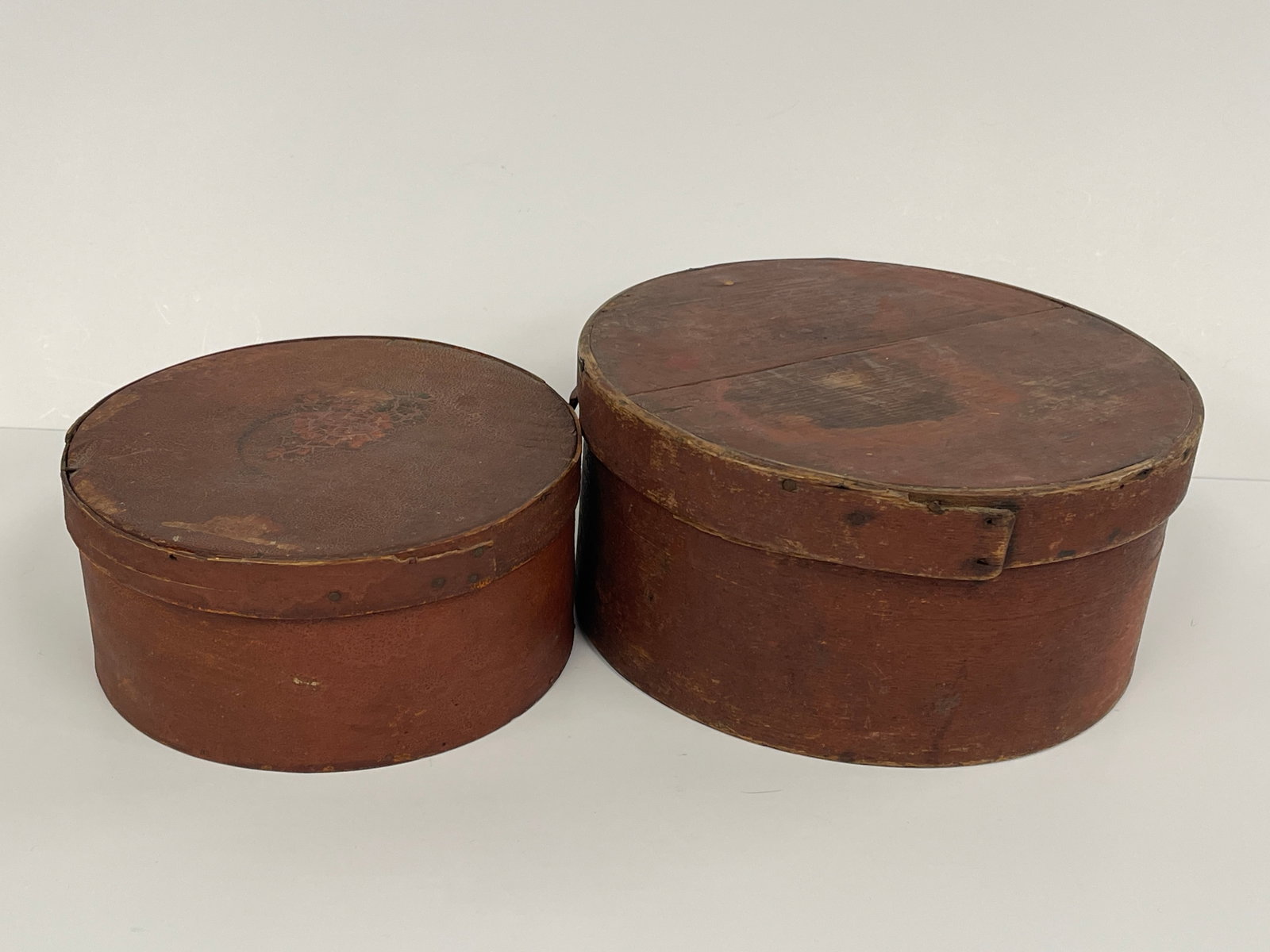 TWO RED PANTRY BOXES - 3