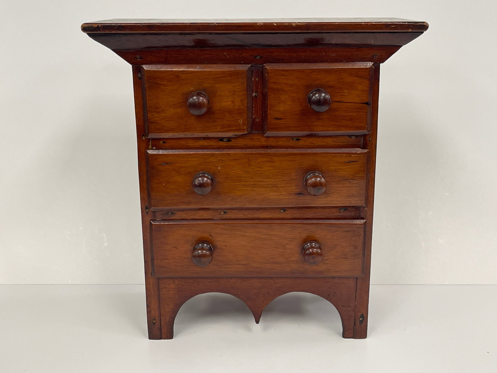 TWO OVER TWO WALNUT CABINET (1 of 7)