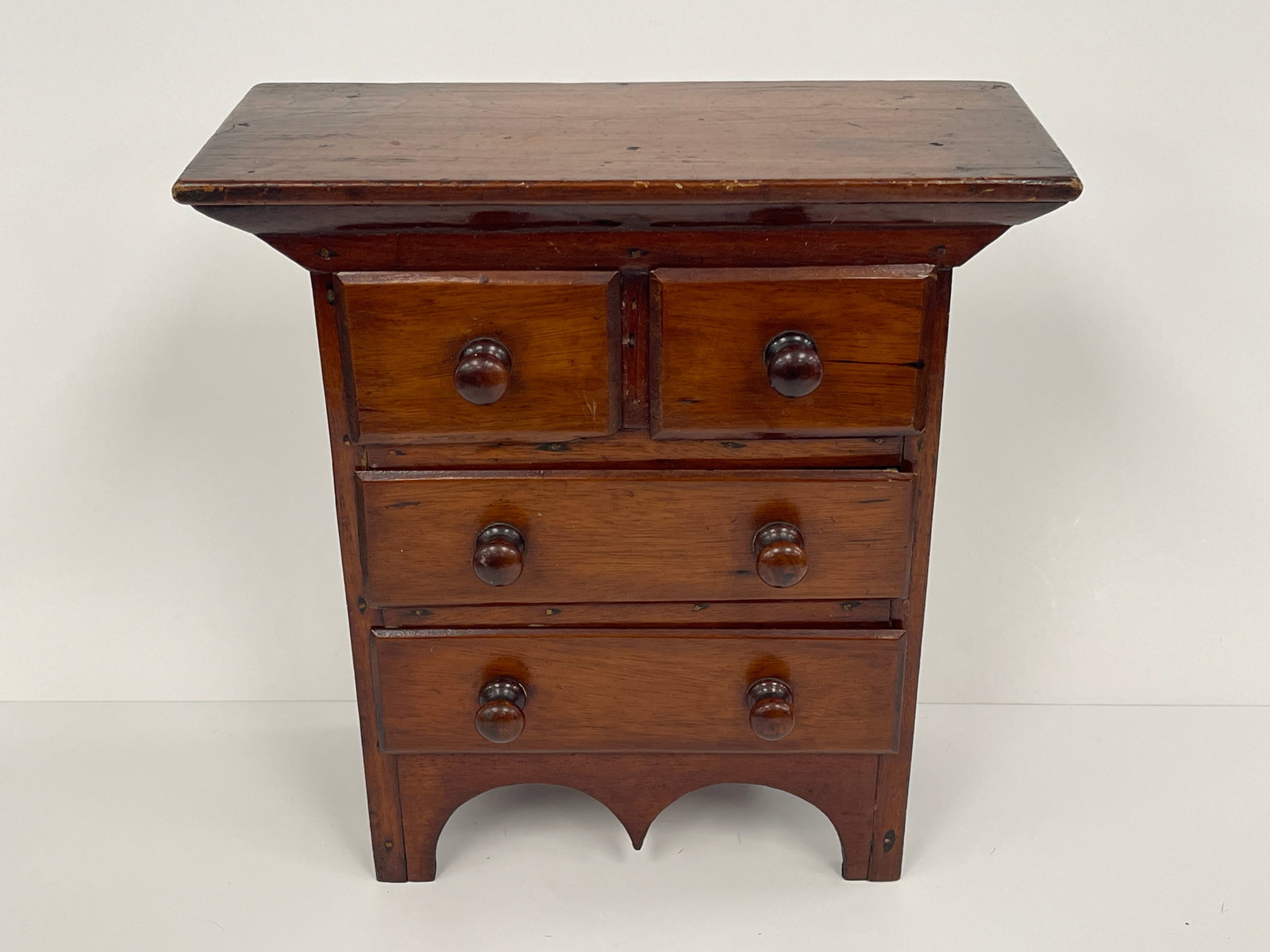 TWO OVER TWO WALNUT CABINET - 4