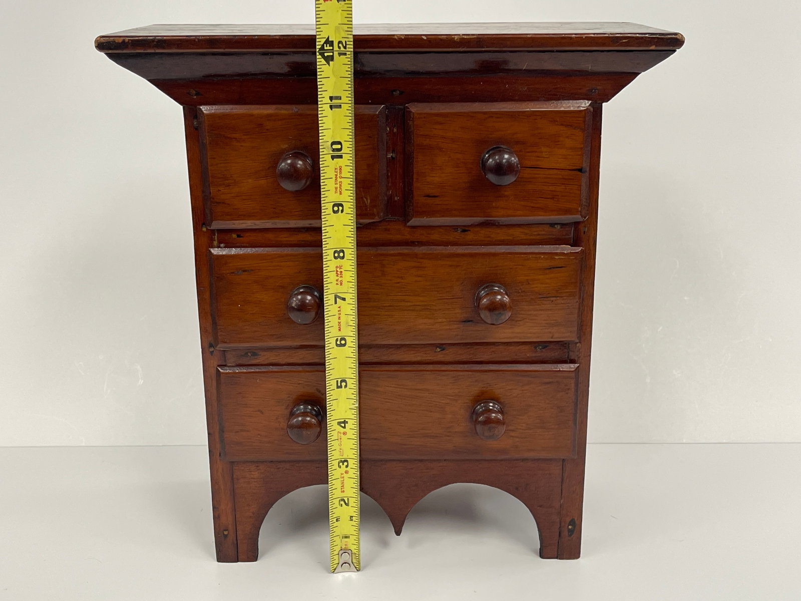 TWO OVER TWO WALNUT CABINET - 6
