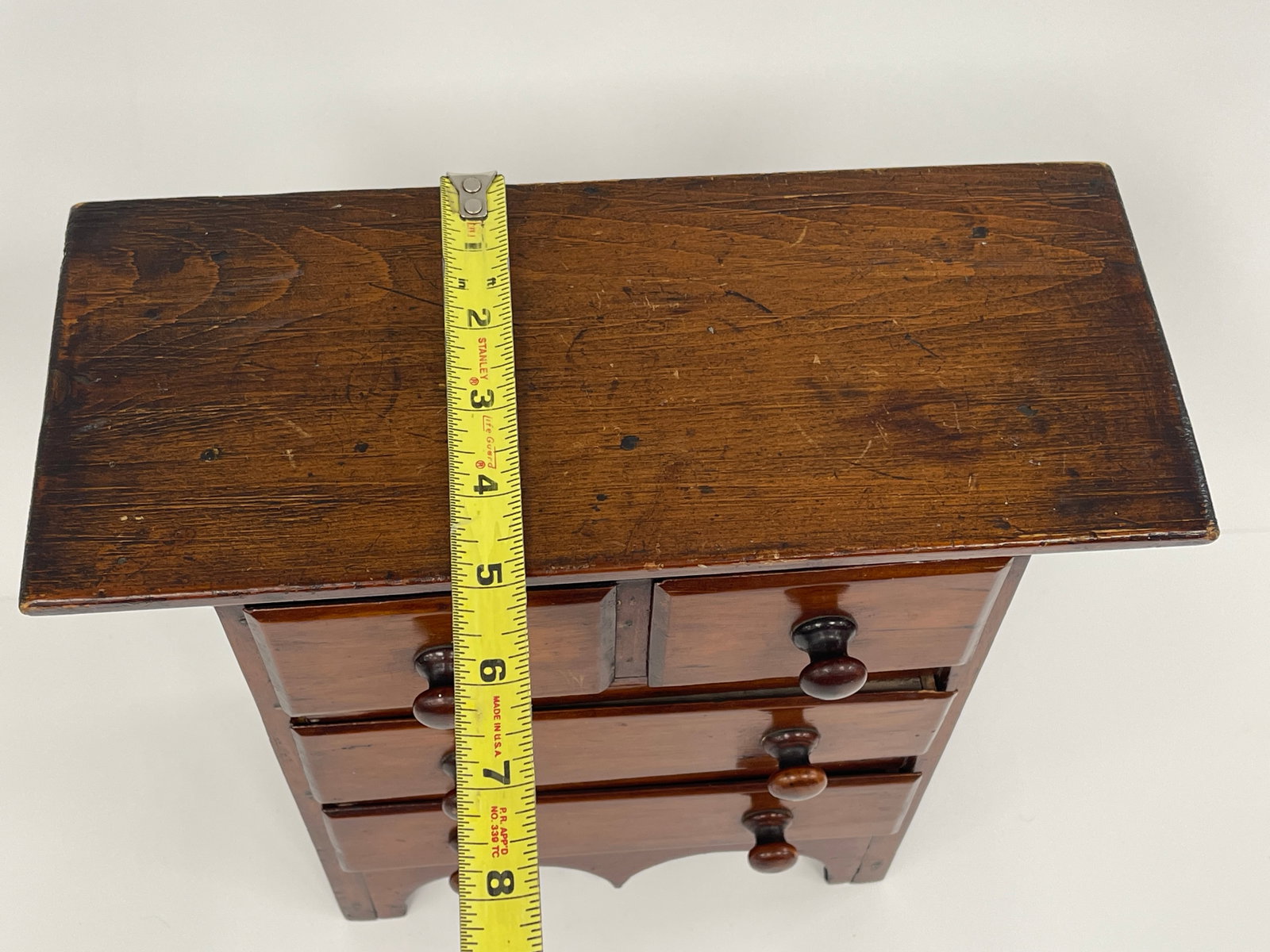 TWO OVER TWO WALNUT CABINET - 7