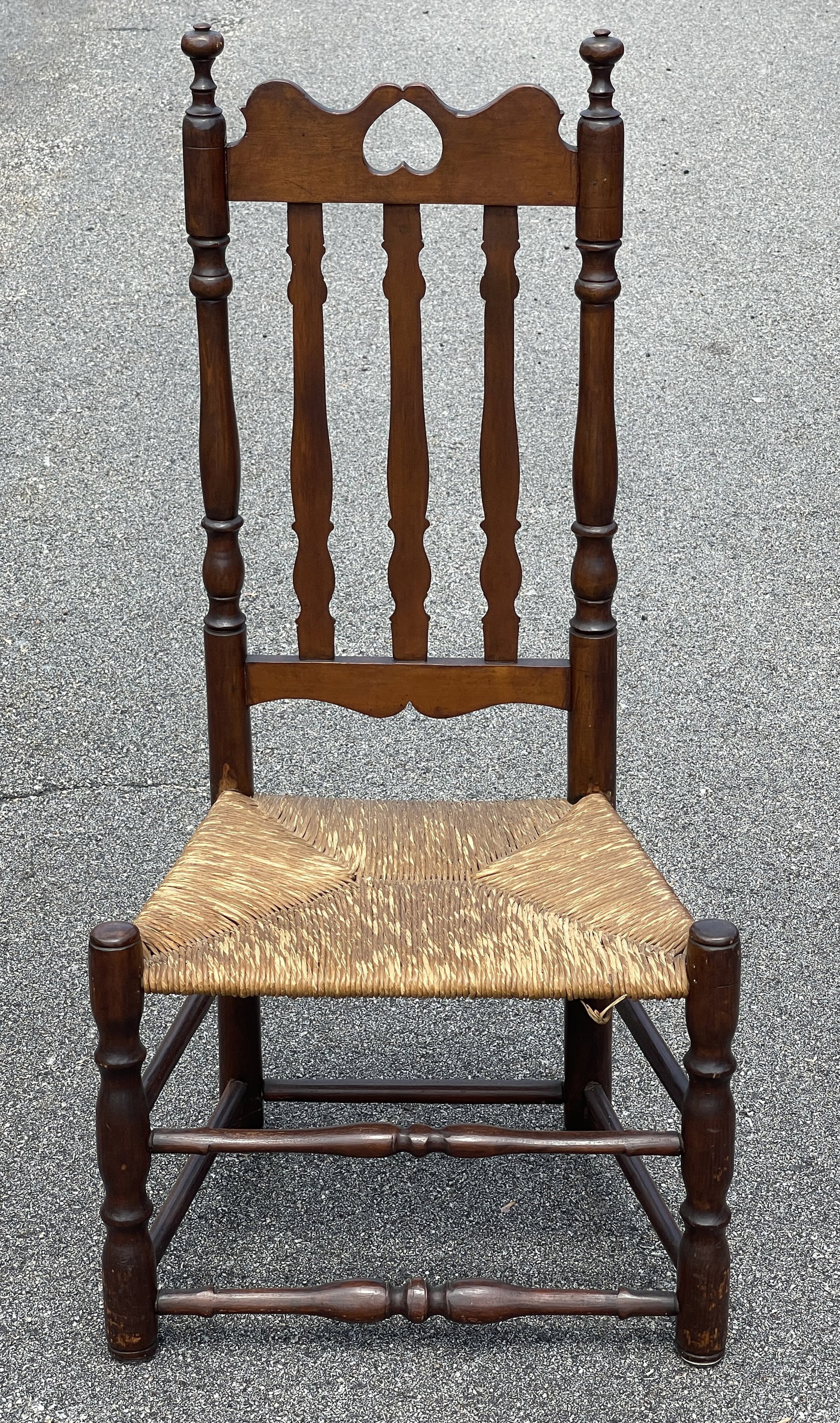 HEART AND CROWN SIDE CHAIR: HEART AND CROWN SIDE CHAIR 41 X 15