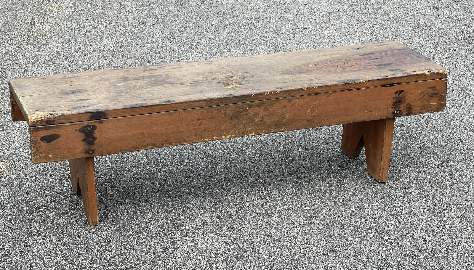 SALMON PAINTED BUCKET BENCH - 3