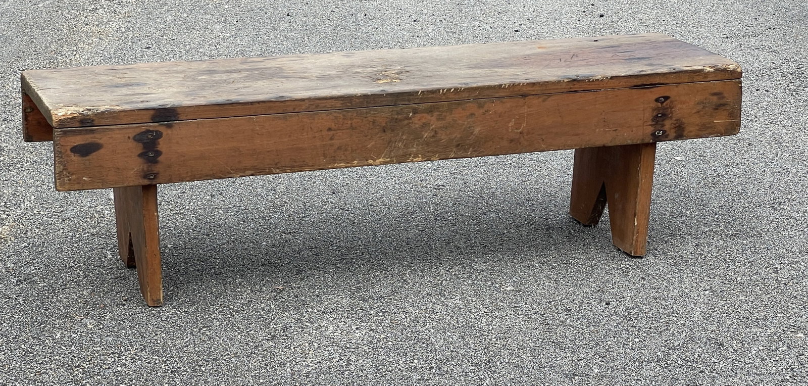 SALMON PAINTED BUCKET BENCH - 5