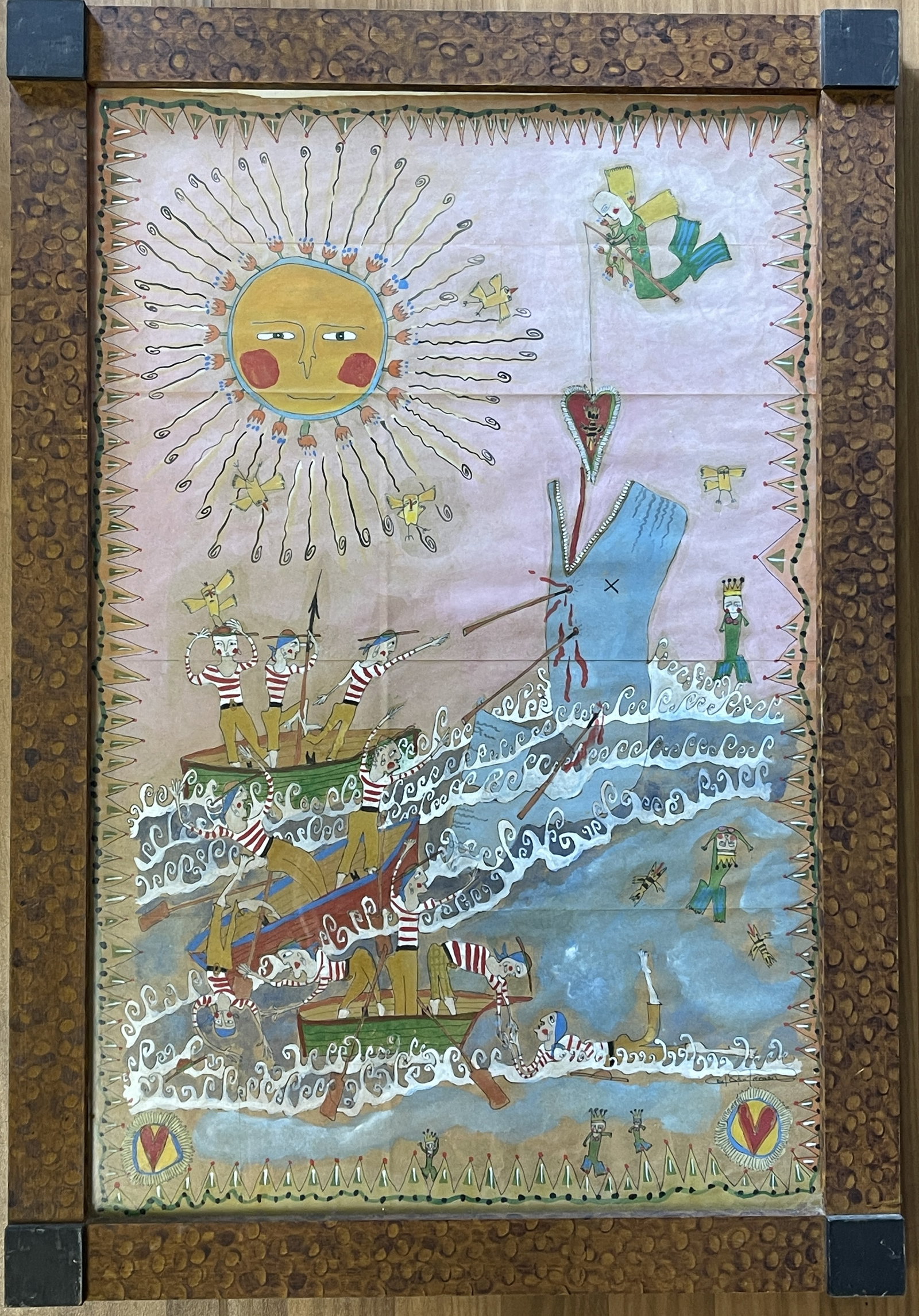 WHALING SCENE WATERCOLOR (1 of 4)