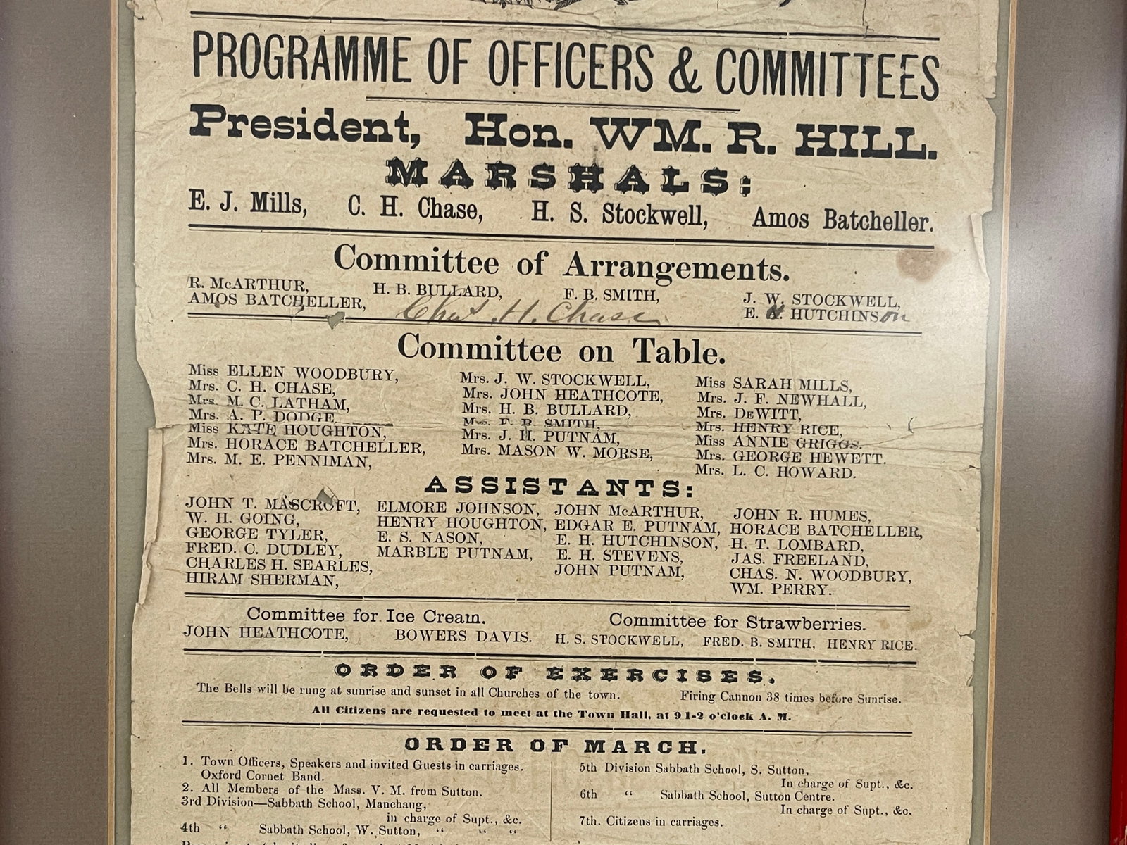 JULY 4, 1876 CENTENNIAL BROADSIDE - 3