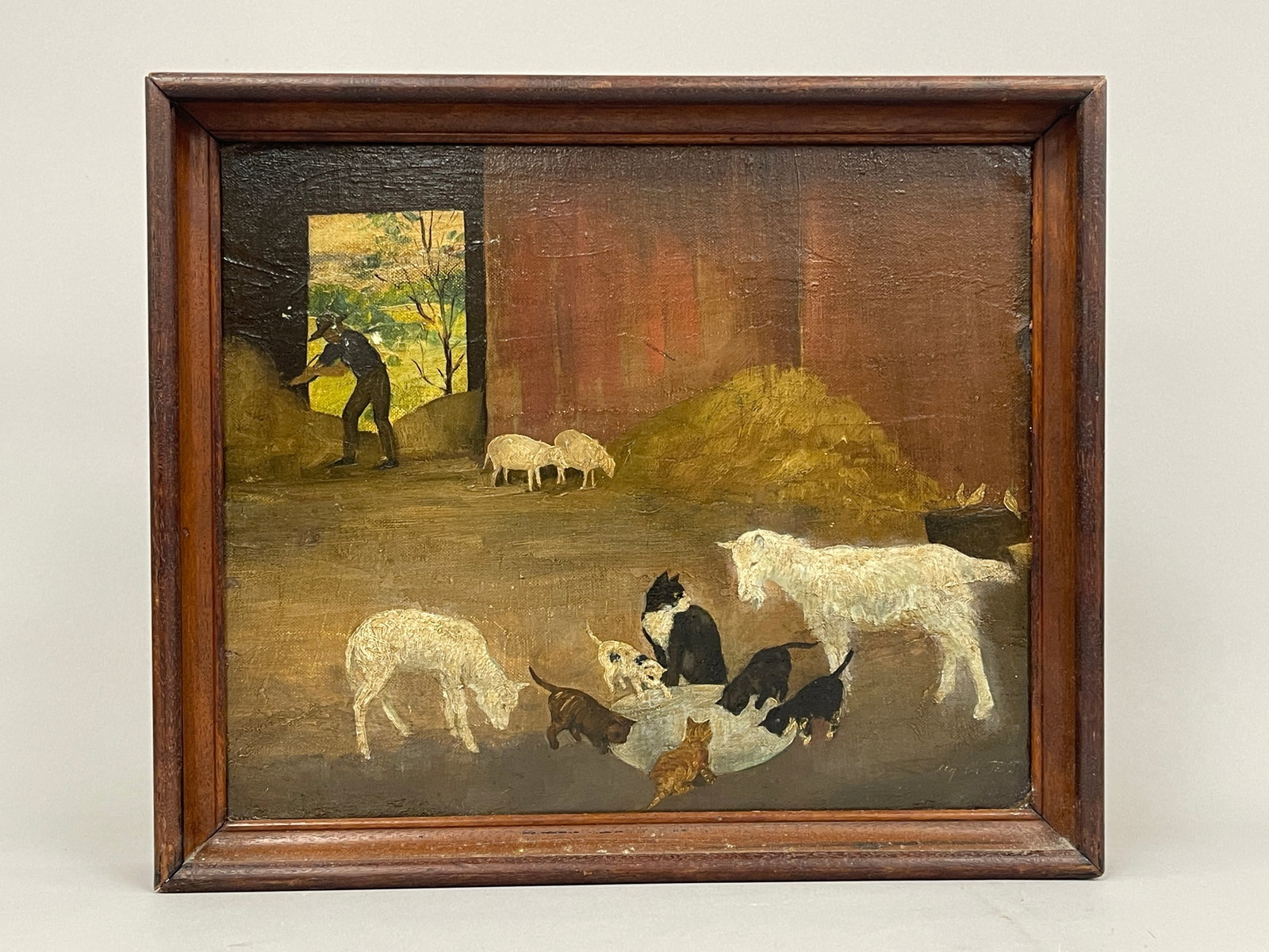BARNYARD SCENE PAINTING (1 of 3)