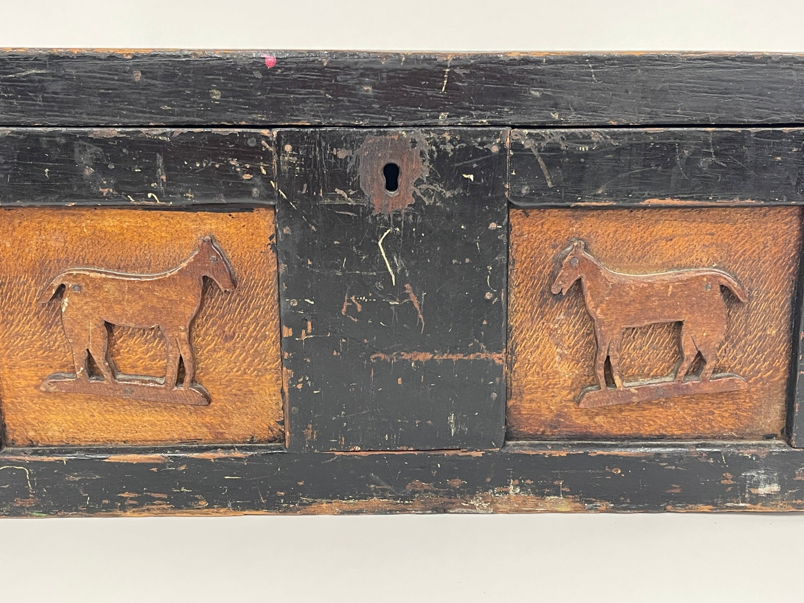 CARVED HORSES DOCUMENT BOX - 4