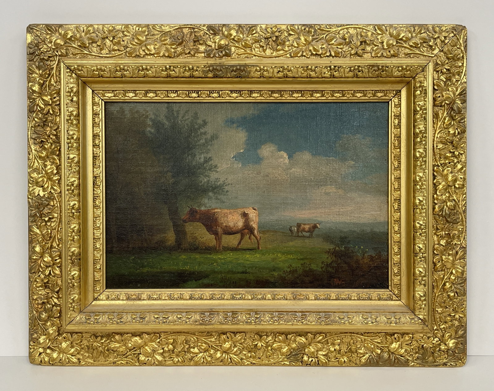 LANDSCAPE PAINTING WITH COWS (1 of 6)