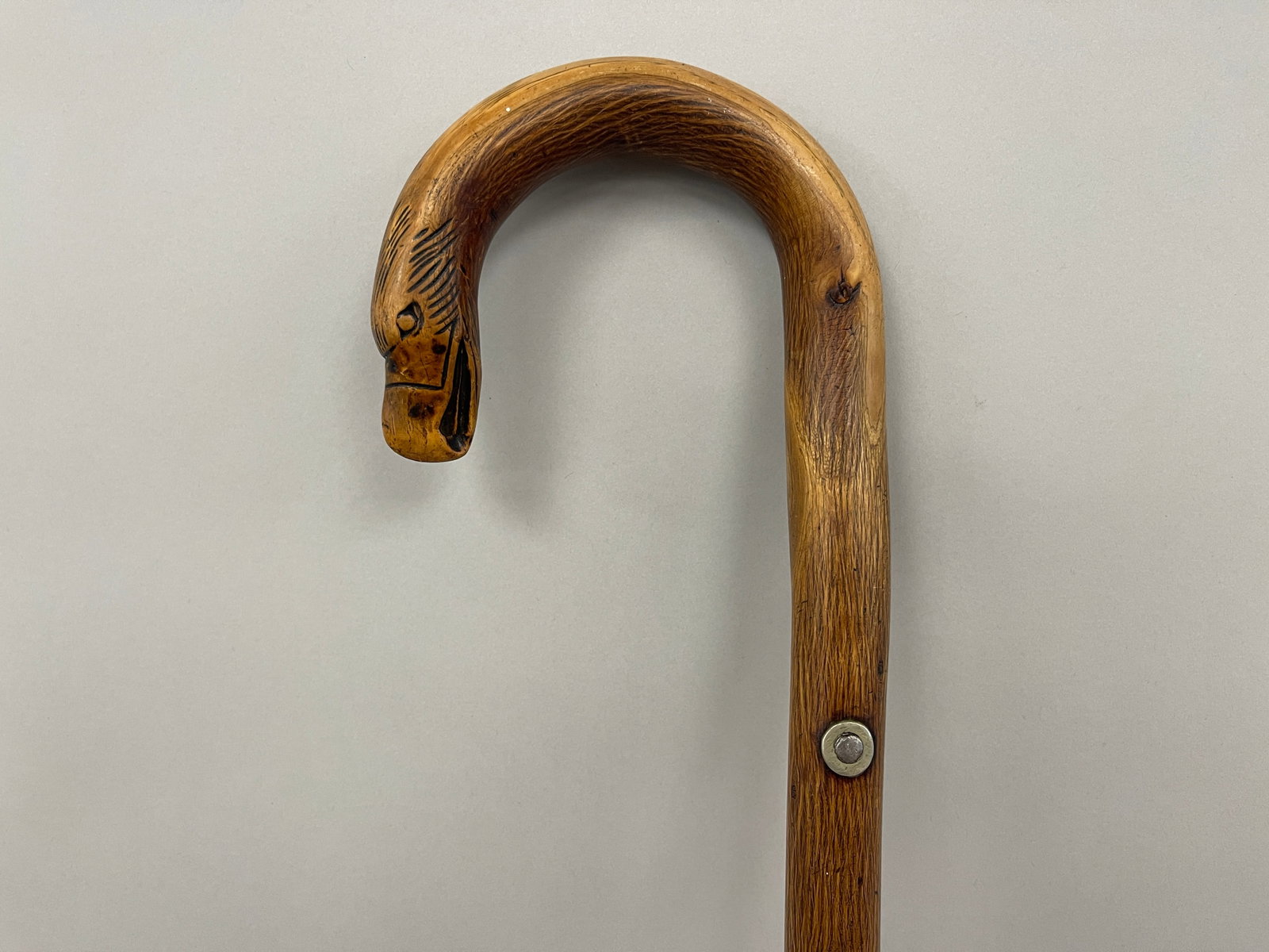 EAGLE HEAD CARVED CANE - 3