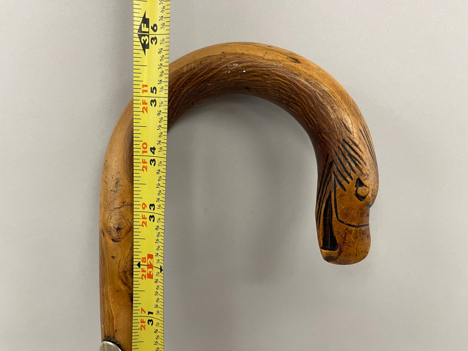 EAGLE HEAD CARVED CANE - 5