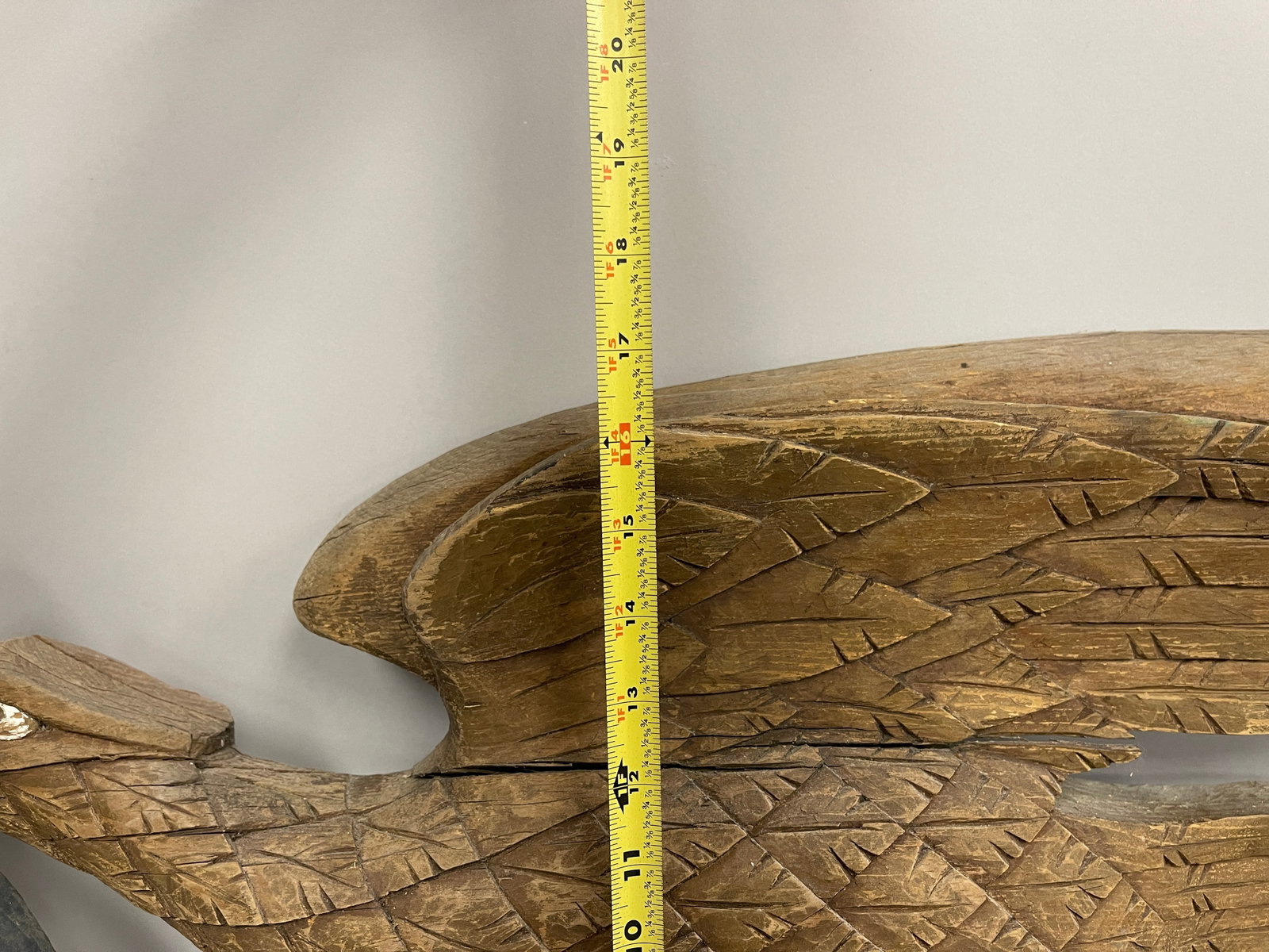 CARVED EAGLE PLAQUE - 7