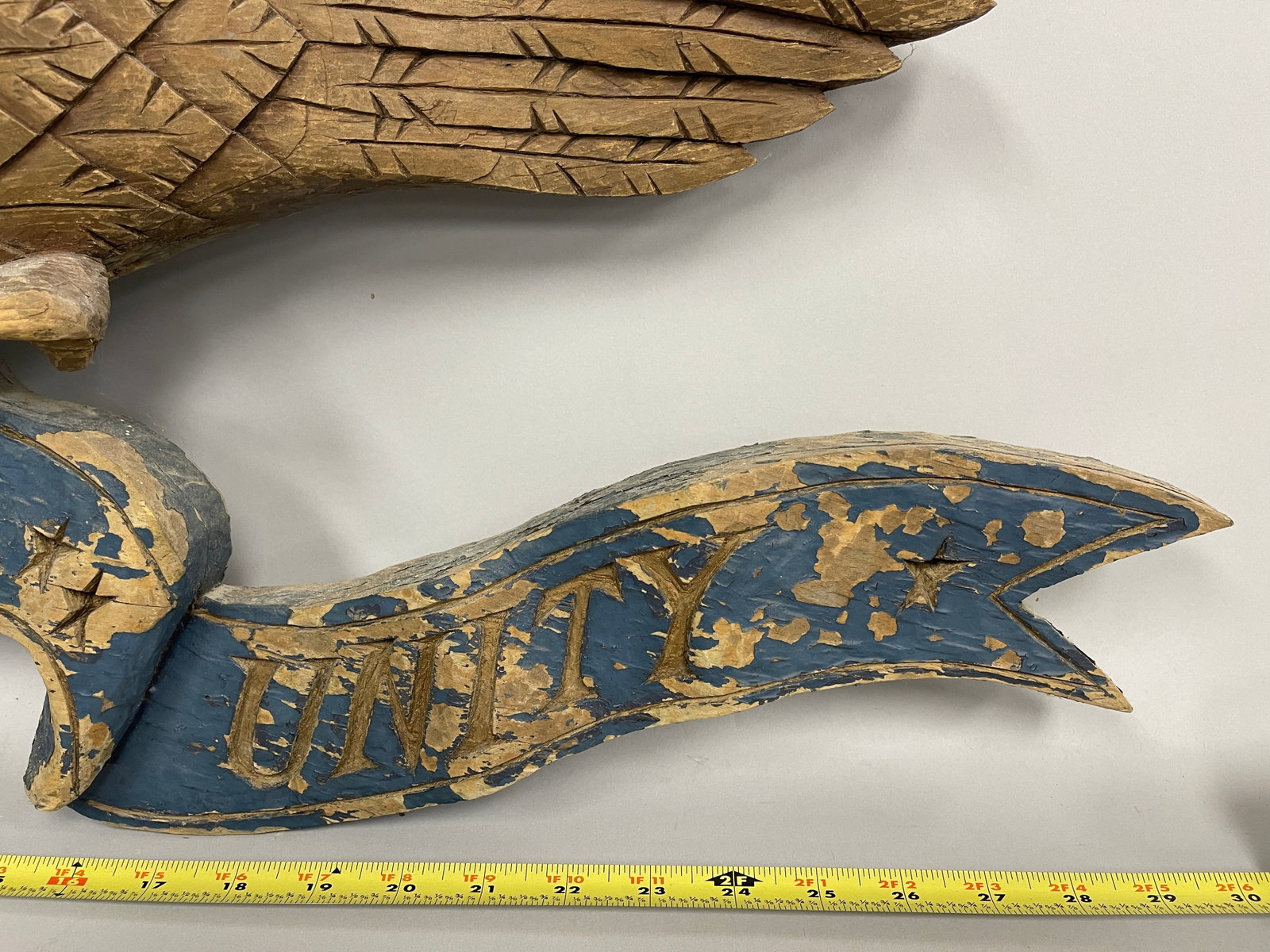 CARVED EAGLE PLAQUE - 8